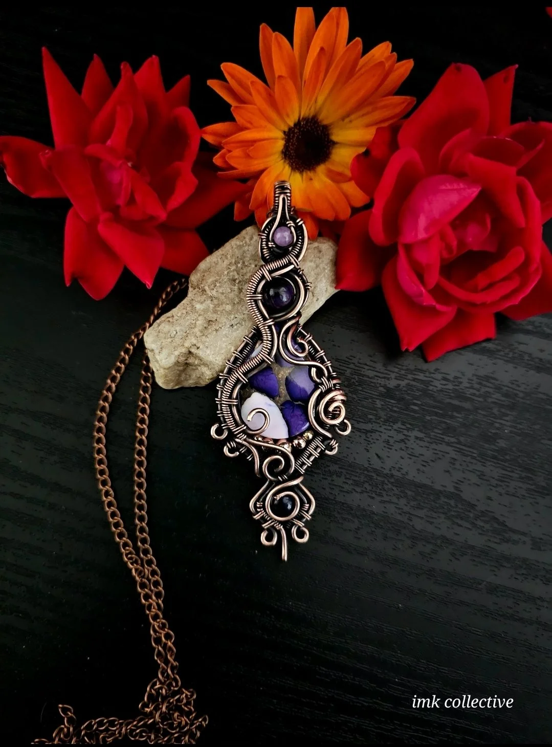 Purple Mohave Turquoise "Embodiement" Necklace