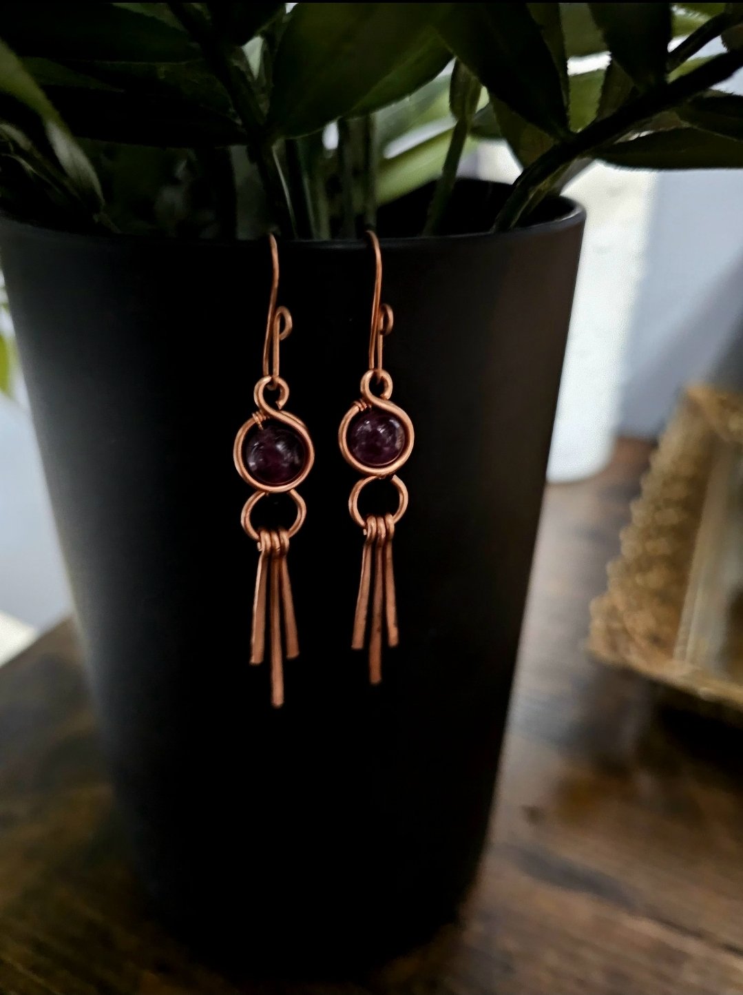Lepidolite earrings