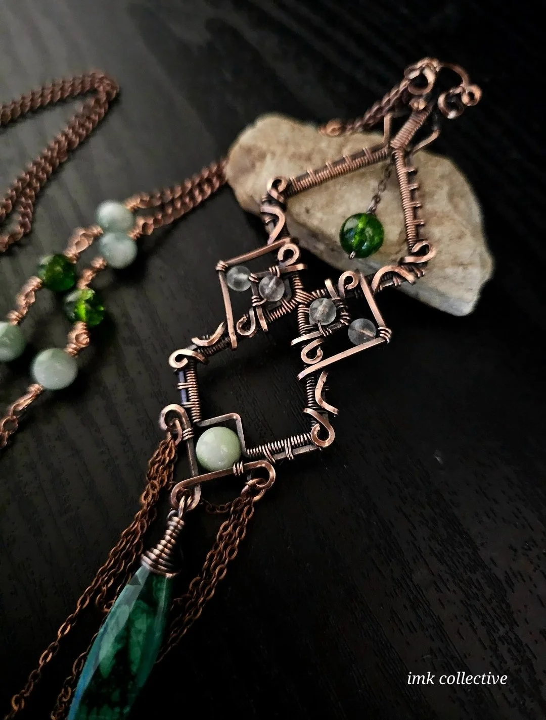 Peridot & Malachite "Radiance" Necklace