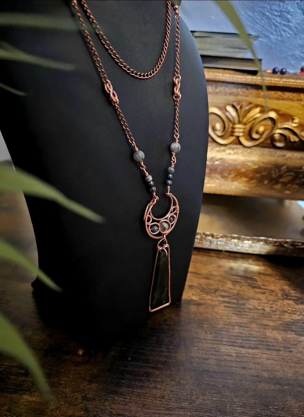 Labradorite "Crescent Moon" Necklace