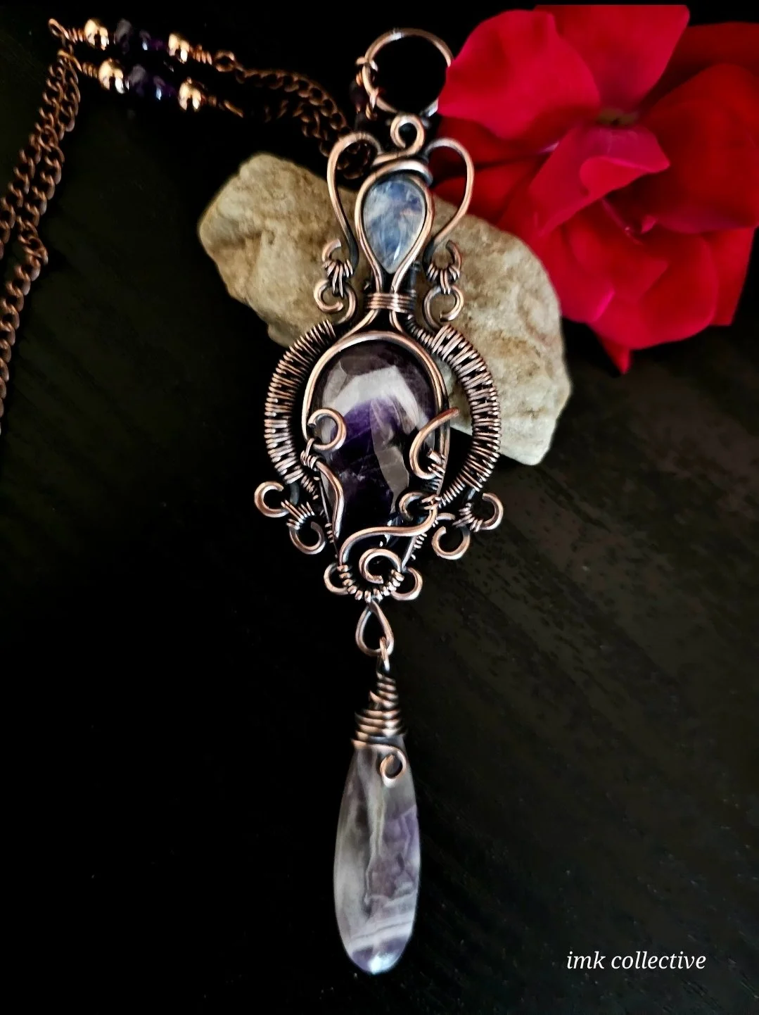 Amethyst "under growth" Necklace