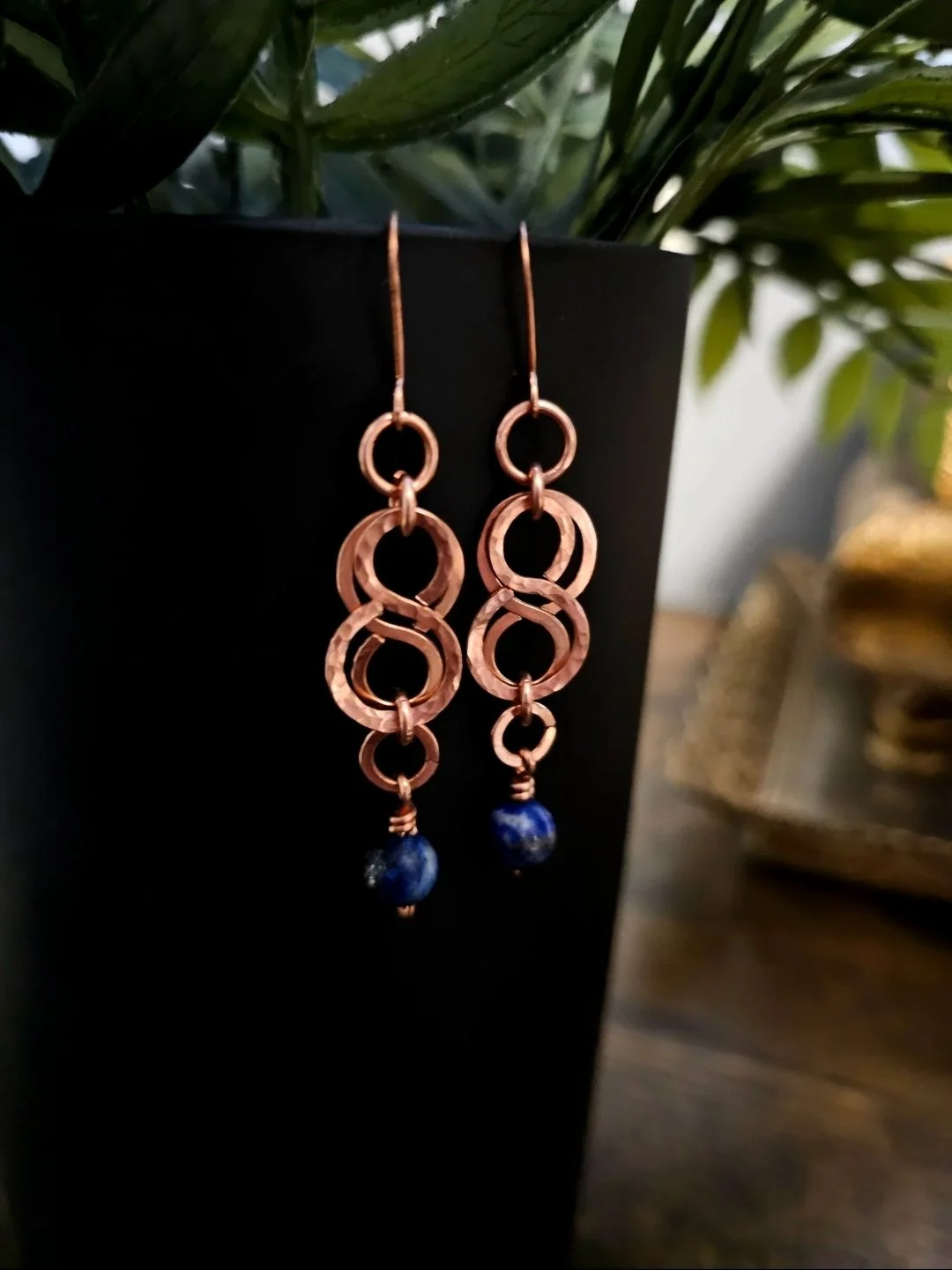 Lapis Lazuli "Intertwined" earrings