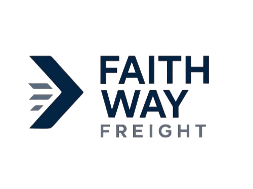 Graphic design with an arrow pointing right and the words 'Faith Way' and 'Fright' arranged creatively.