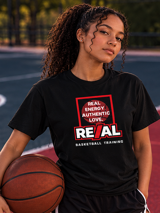 RE/AL Basketball Unisex T-Shirt (Slogan Design)