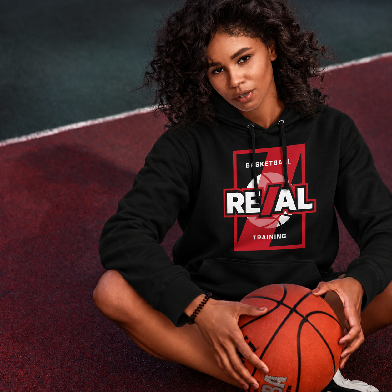 RE/AL Basketball Unisex Hoodie (Slash Design)