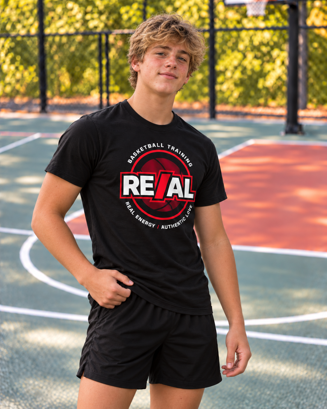 RE/AL Basketball Unisex T-Shirt (Circular Design)