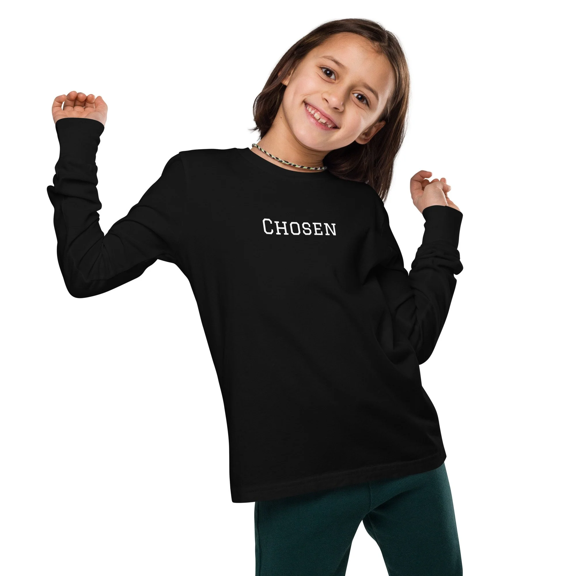 "Chosen" - Pro-Life Youth Long Sleeve Tee
