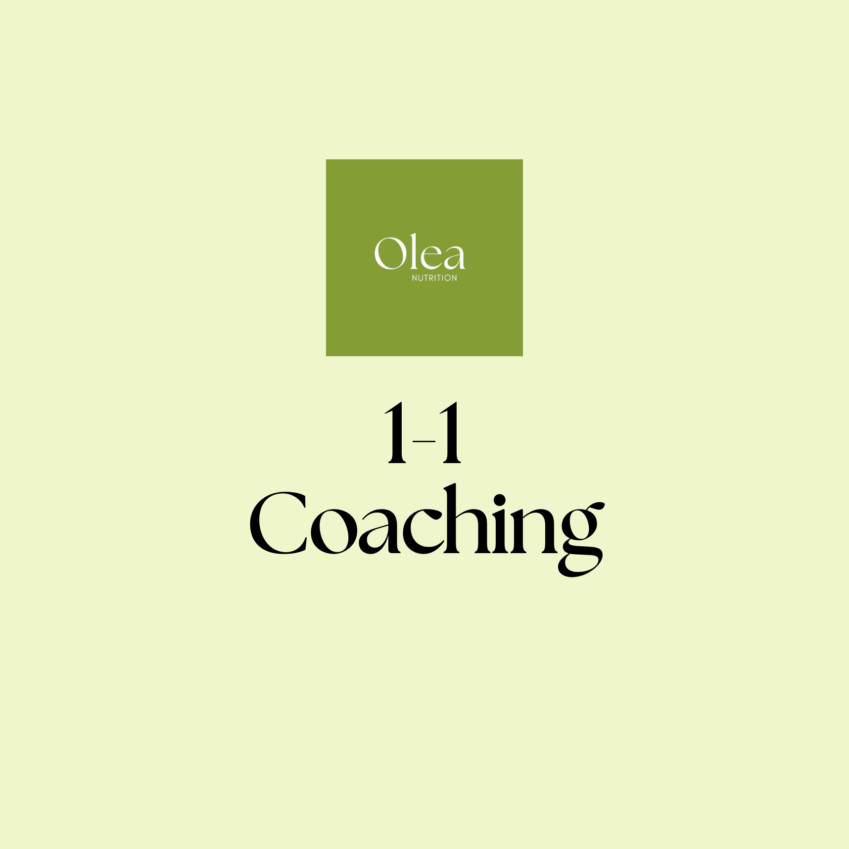 1-1 Coaching (3 month contract)
