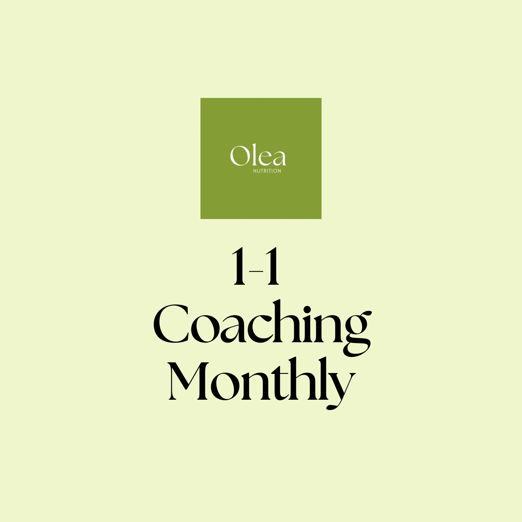 1-1 Coaching Monthly (3 month minium)