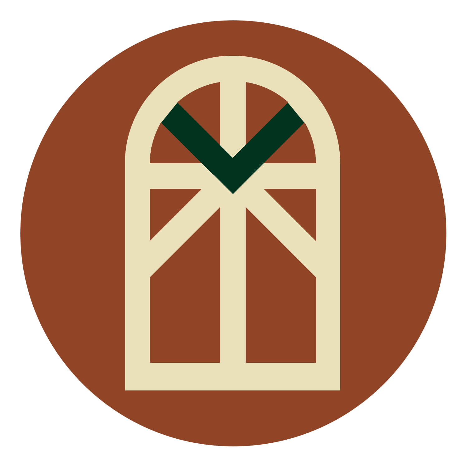 Doxa Church's mark explained graphically. This images show a OPEN BIBLE, to symbolize BIBLICAL LITERACY.