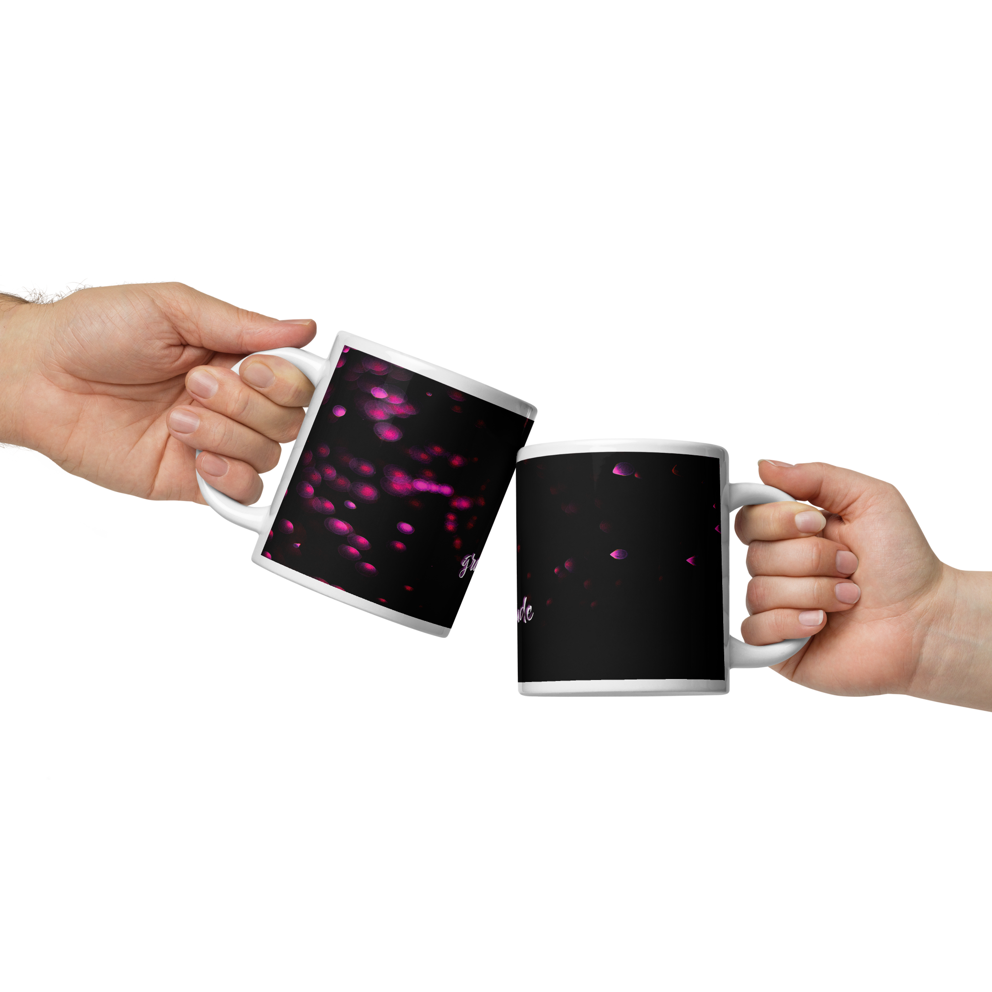 White Glossy Mug - 20, 15, 11 oz - Gratitude by Paul Rudy & the Kate Shu Collective