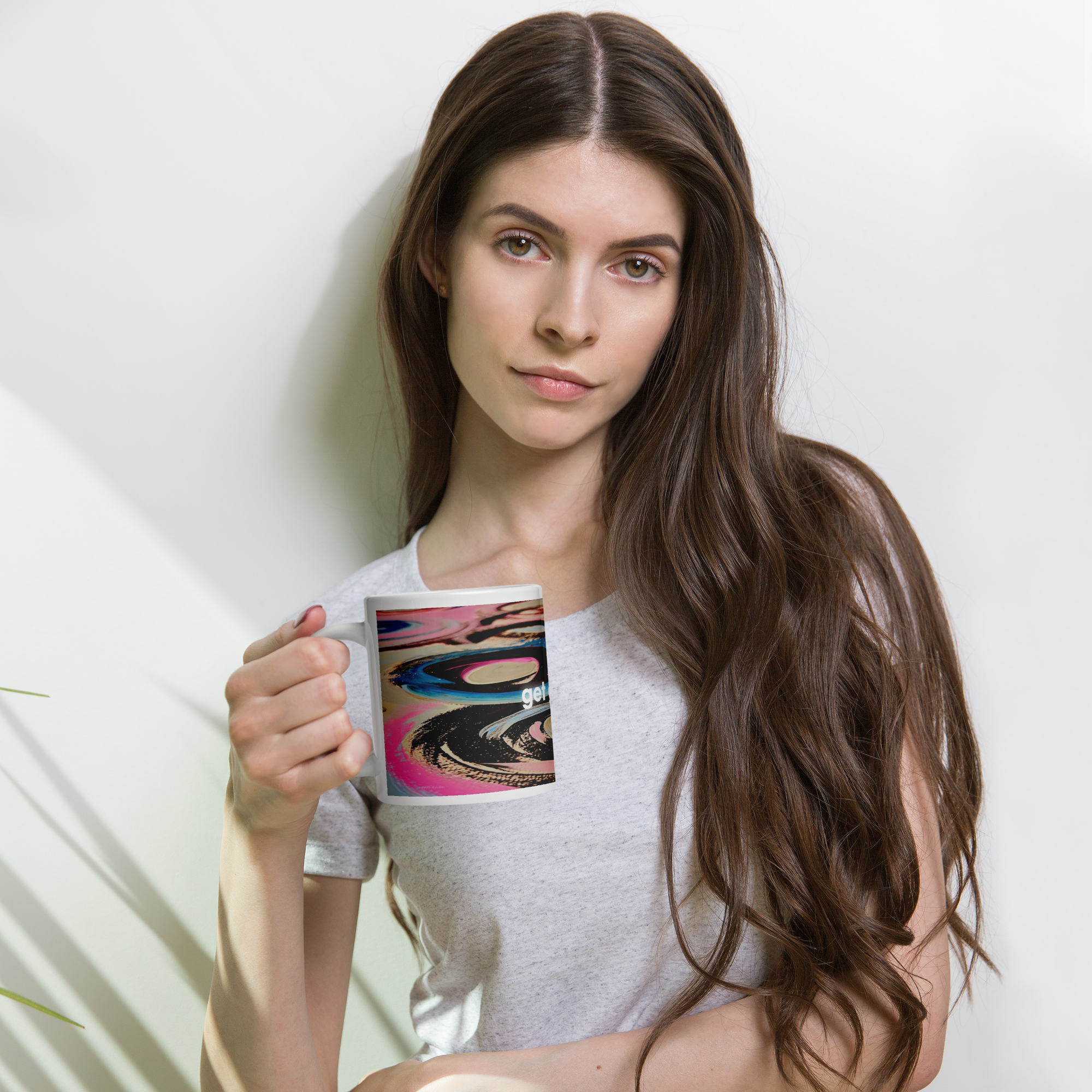 White Glossy Mug - 20, 15, 11 oz - Get Good Art: the Mary by Kate Shu & the Kate Shu Collective