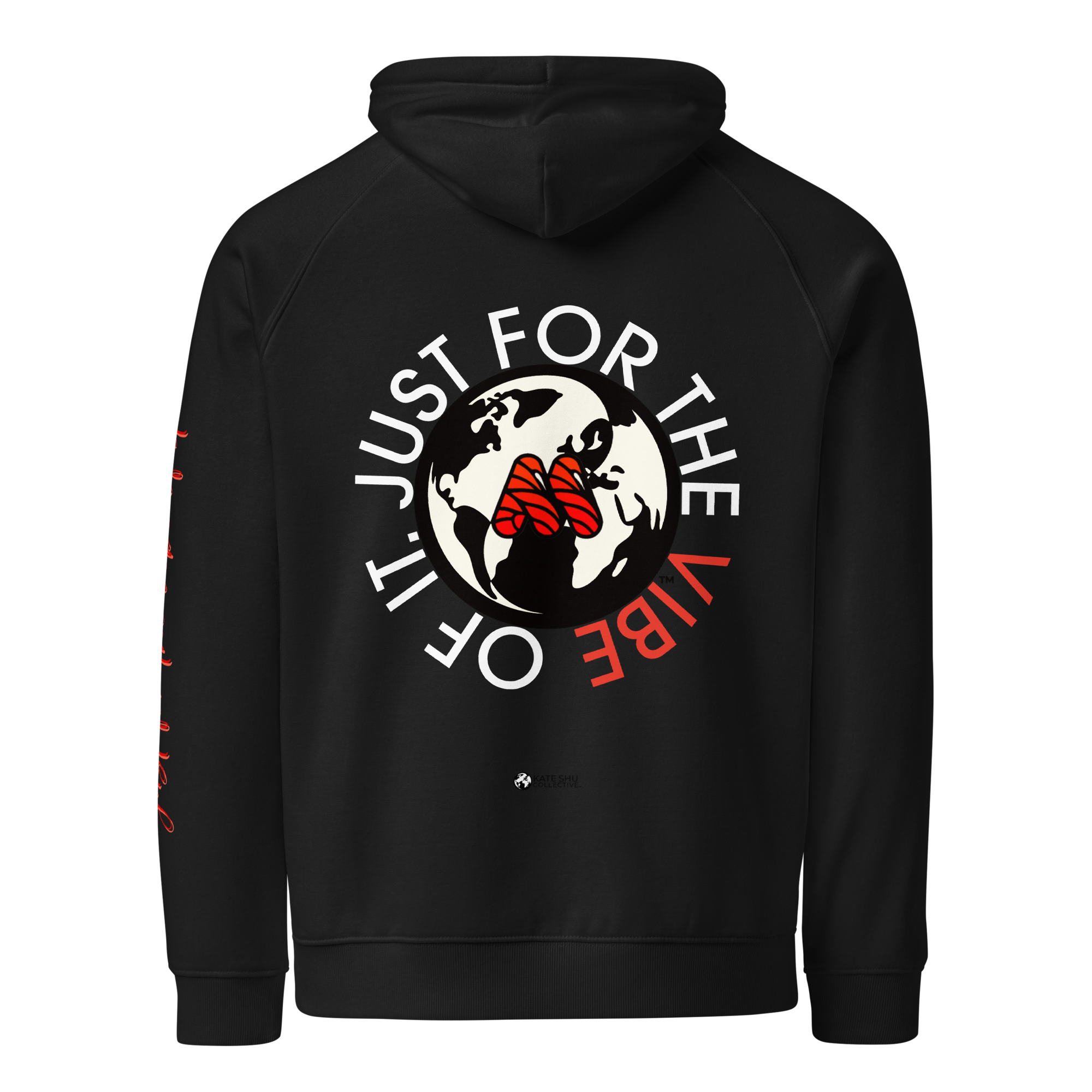 Unisex Eco Raglan Hoodie - Live a Life You LOVE by Kate Shu & the Kate Shu Collective