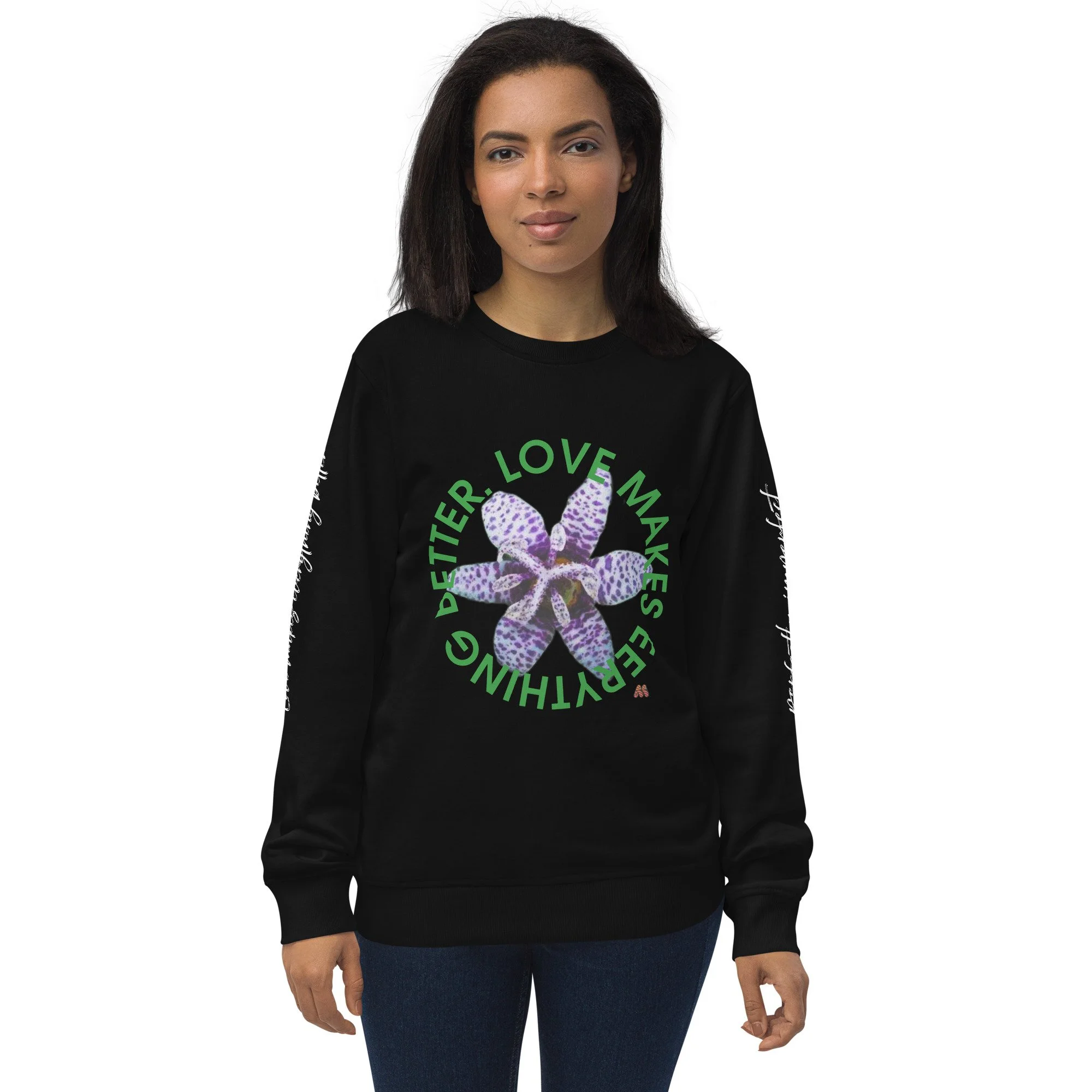 Unisex Organic Hoodie - 4 Colors - Love Makes Everything Better: Toadally Unique by Suzie Hightshoe & the Kate Shu Collective