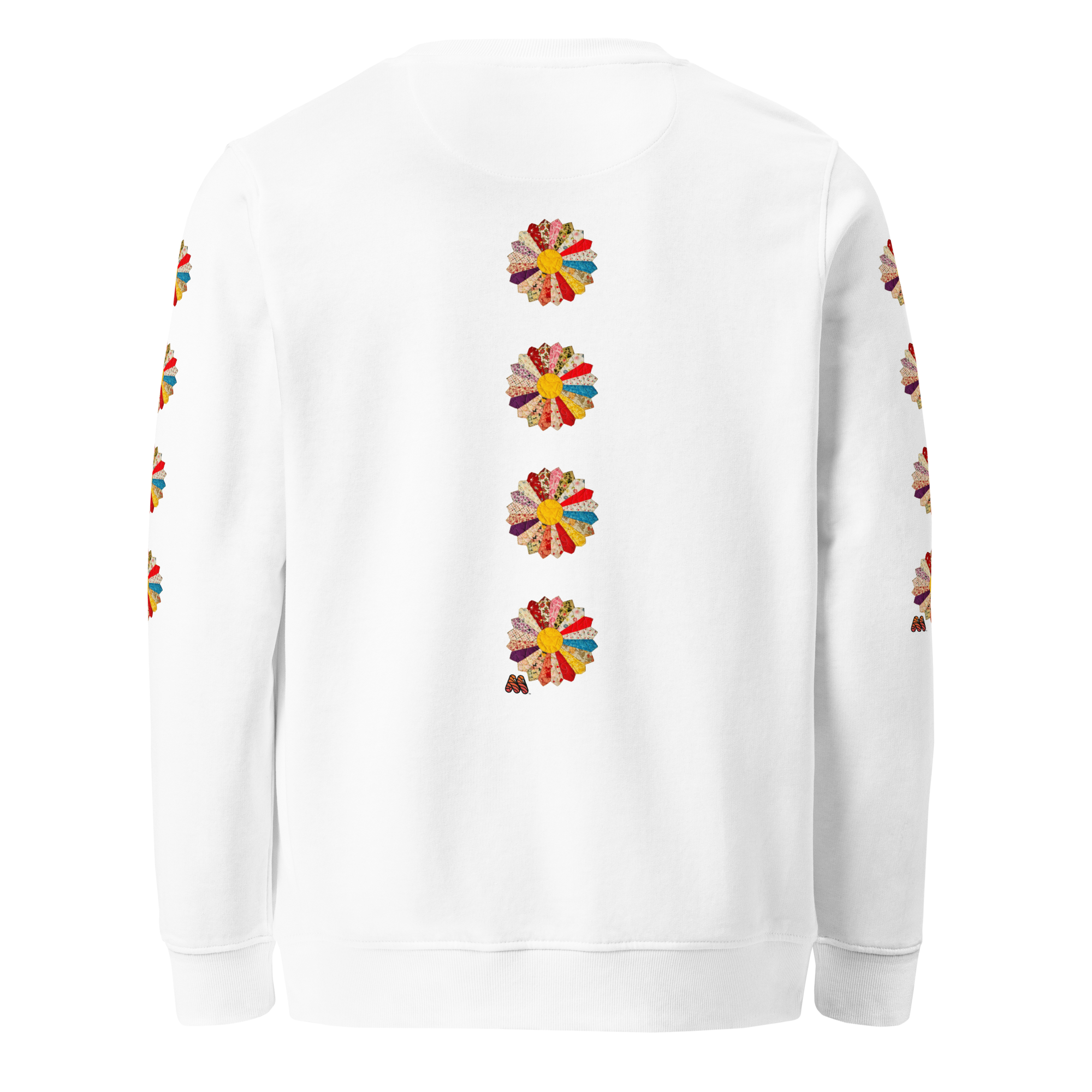 Unisex Organic Sweatshirt - 8 Colors - Quilted: Quartet by MaryKay Lambert & the Kate Shu Collective