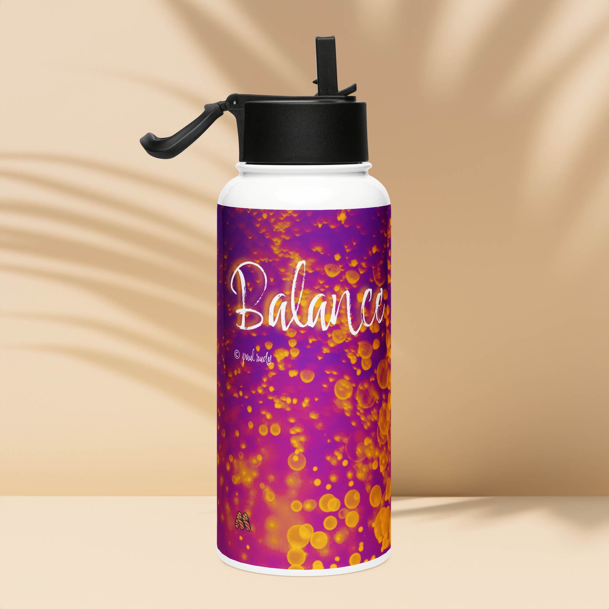 Stainless Steel Water Bottle with a Straw Lid - 32 oz - Balance by Paul Rudy & the Kate Shu Collective