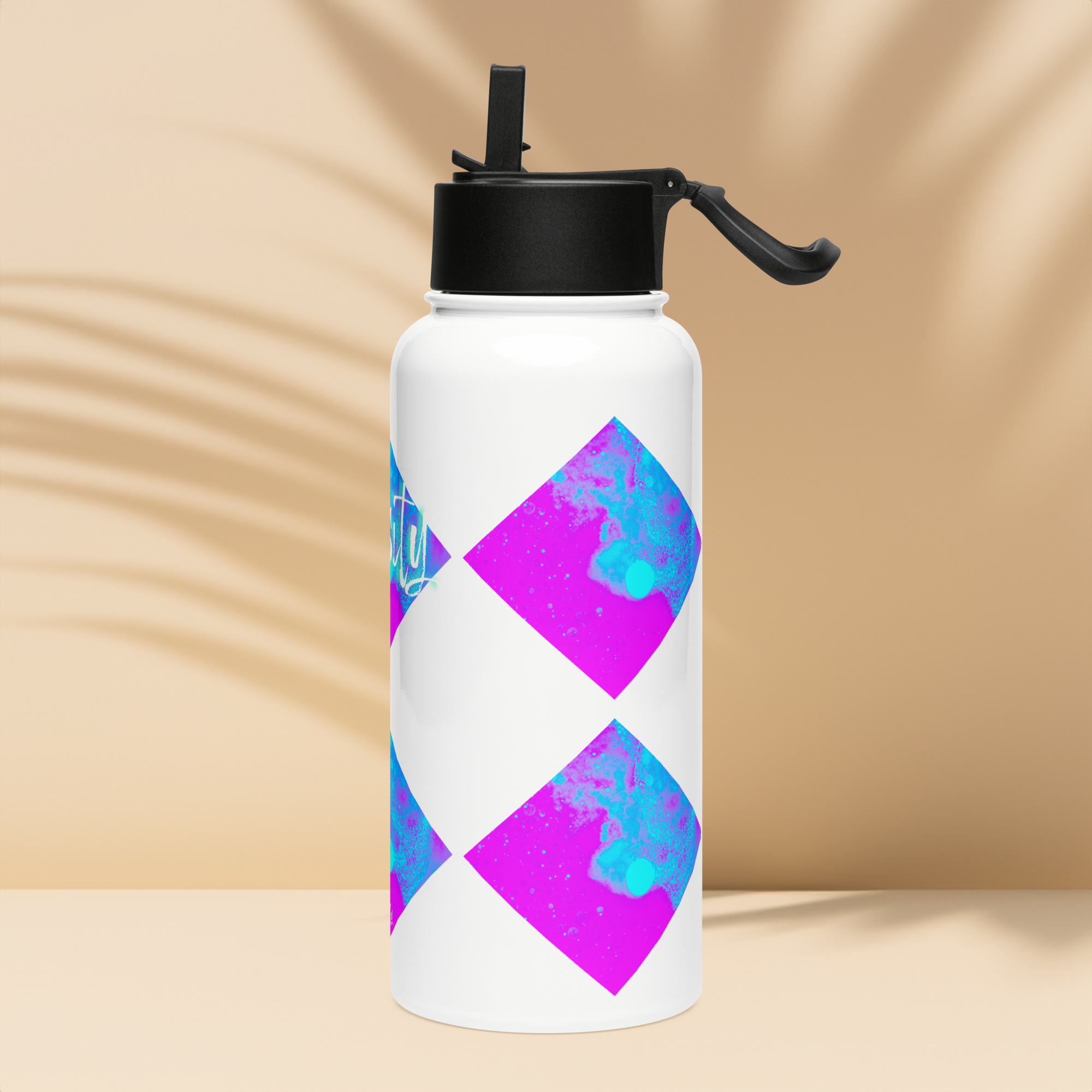 Stainless Steel Water Bottle with a Straw Lid - 32 oz - Curiosity by Paul Rudy & the Kate Shu Collective