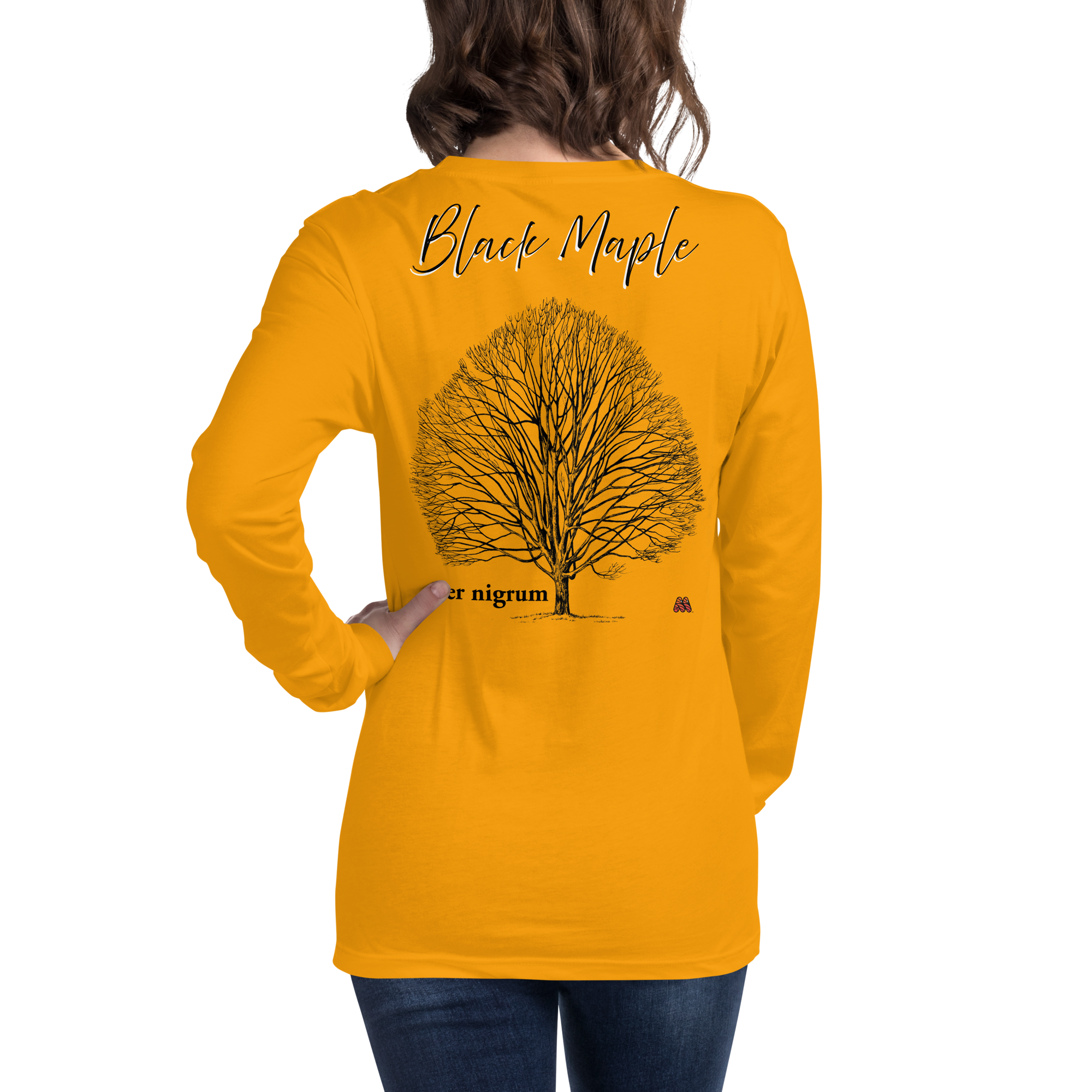 Unisex Long Sleeve Tee - 8 Colors - Got Trees: Black Maple, Acer nigrum by Gary L Hightshoe & the Kate Shu Collective