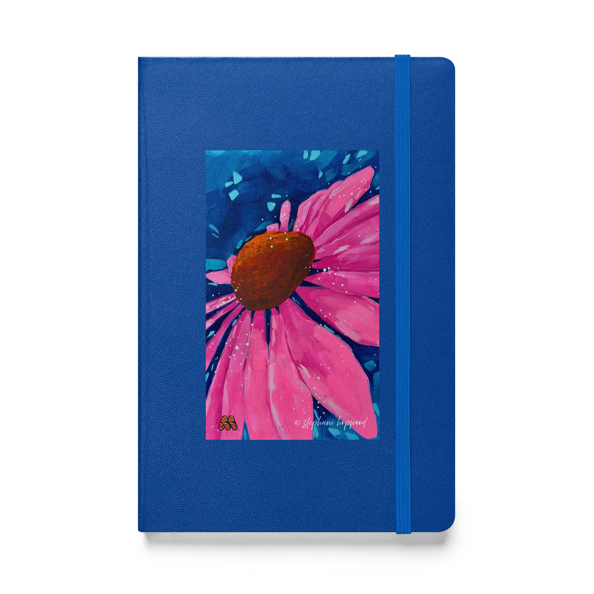 Hardcover Bound Notebook - 9 Colors - Echinacea Blues by Stephani Hopwood & the Kate Shu Collective