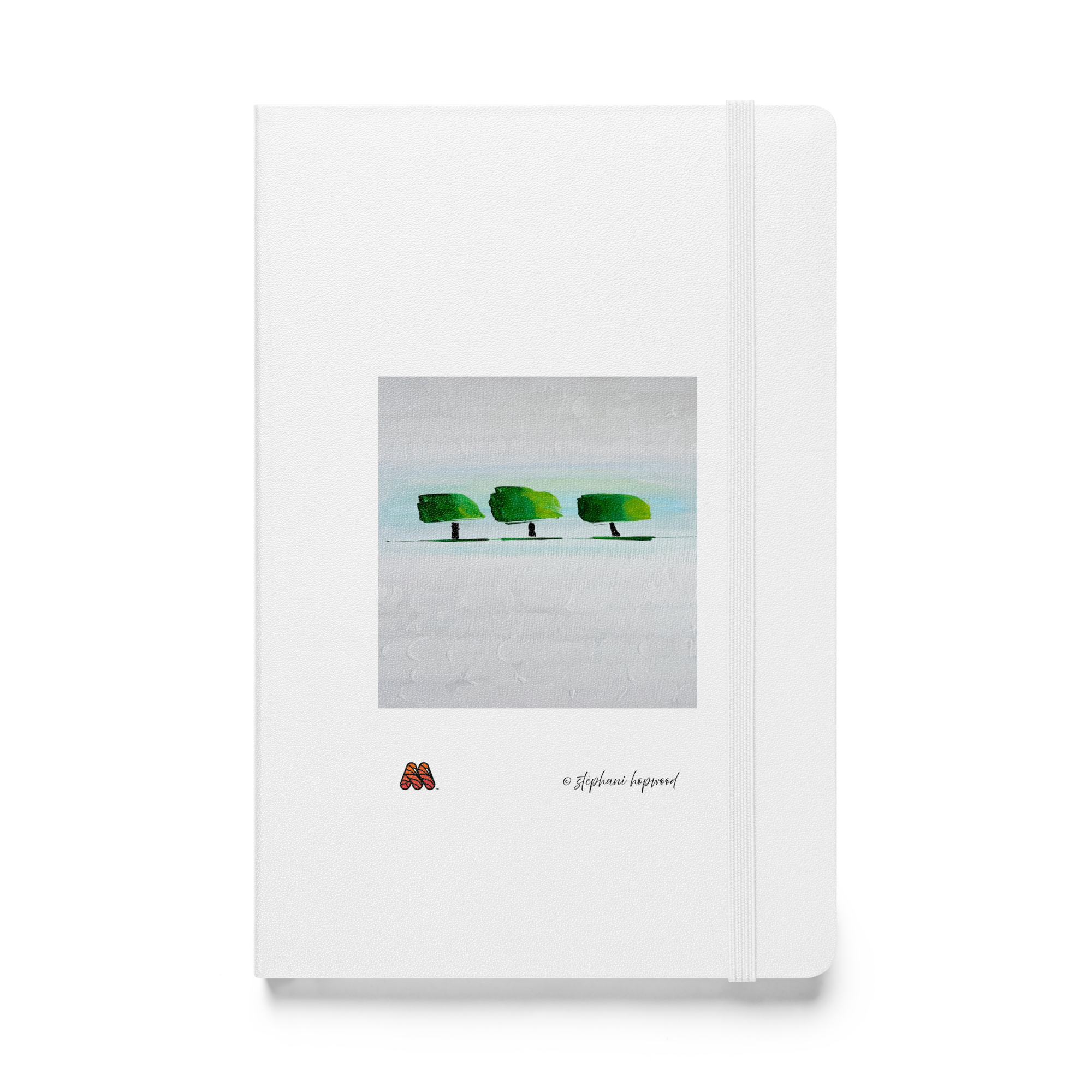 Hardcover Bound Notebook - 9 Colors - One, Two, Tree by Stephani Hopwood & the Kate Shu Collective