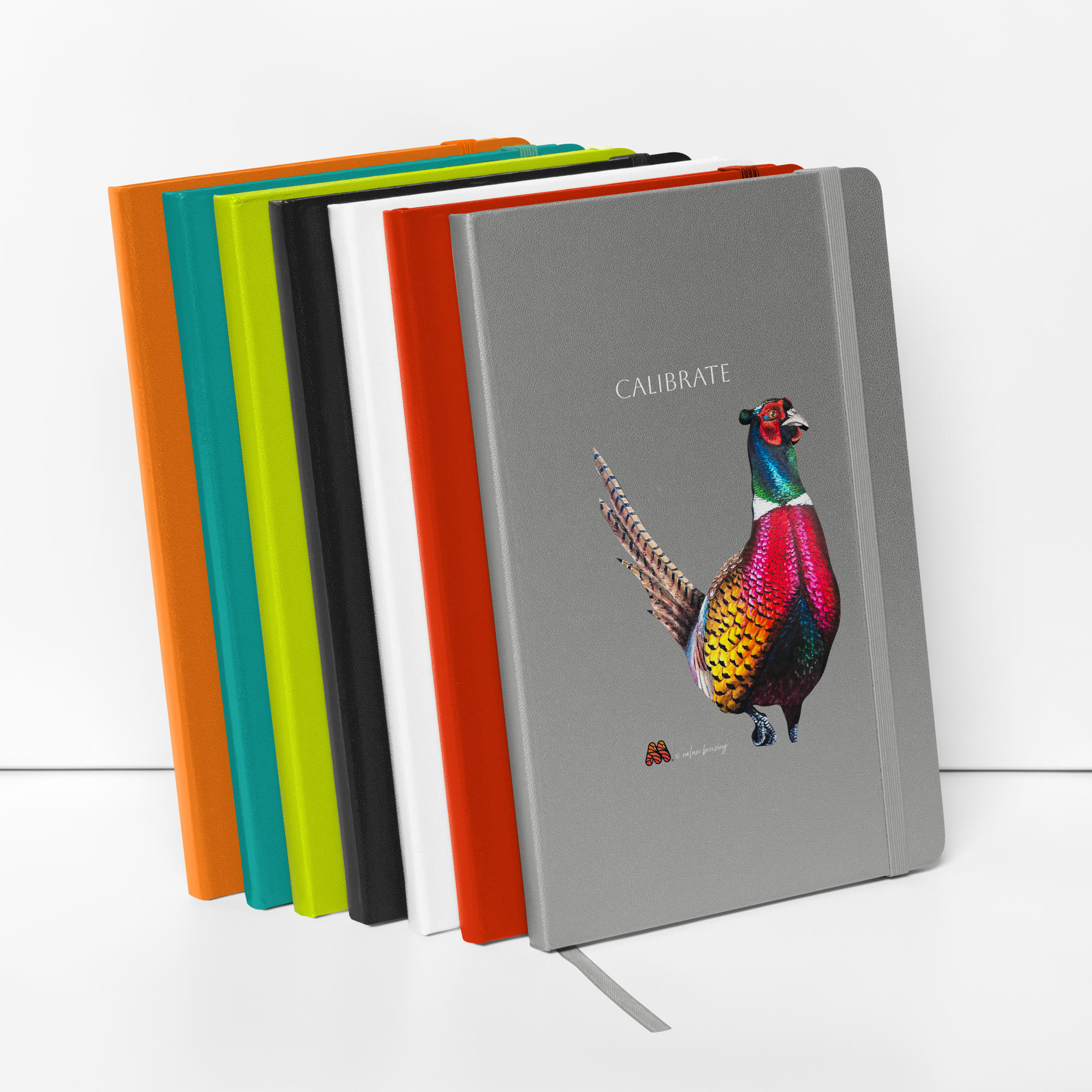 Hardcover Bound Notebook - 6 Colors - Ornithology: Kestrel Collection, Calibrate by Nolan Benzing & the Kate Shu Collective