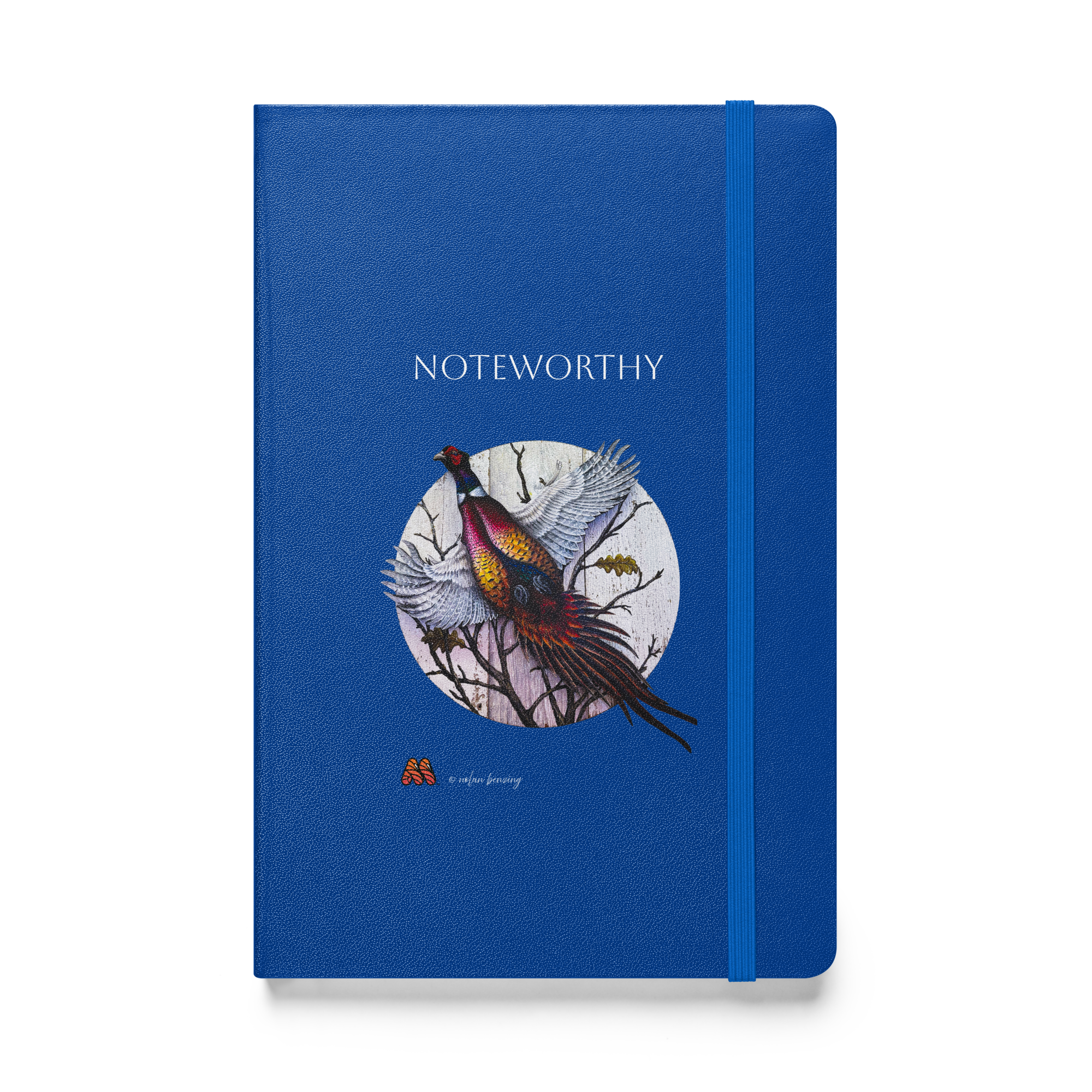 Hardcover Bound Notebook - 6 Colors - Ornithology: Kestrel Collection, Noteworthy Pretty Bird by Nolan Benzing & the Kate Shu Collective