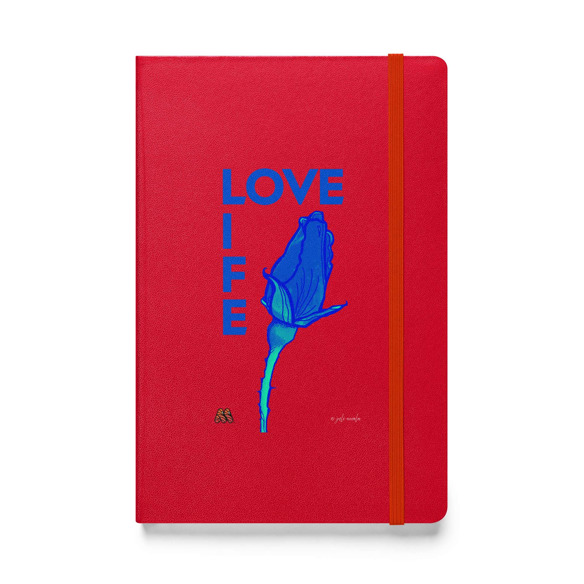Hardcover Bound Notebook - 8 Colors - Tell Your Story in Blue, Love Life by Juli Accola & the Kate Shu Collective