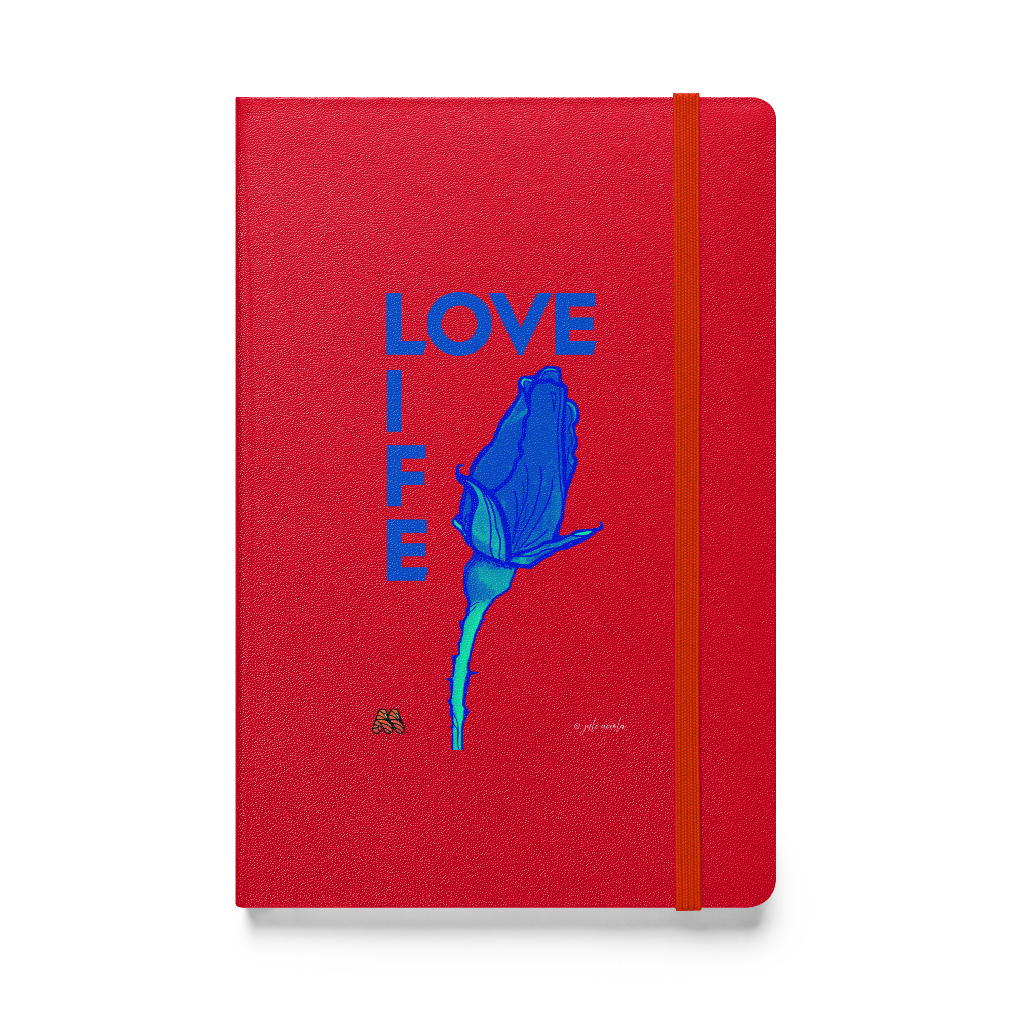 Hardcover Bound Notebook - 8 Colors - Tell Your Story in Blue, Love Life by Juli Accola & the Kate Shu Collective