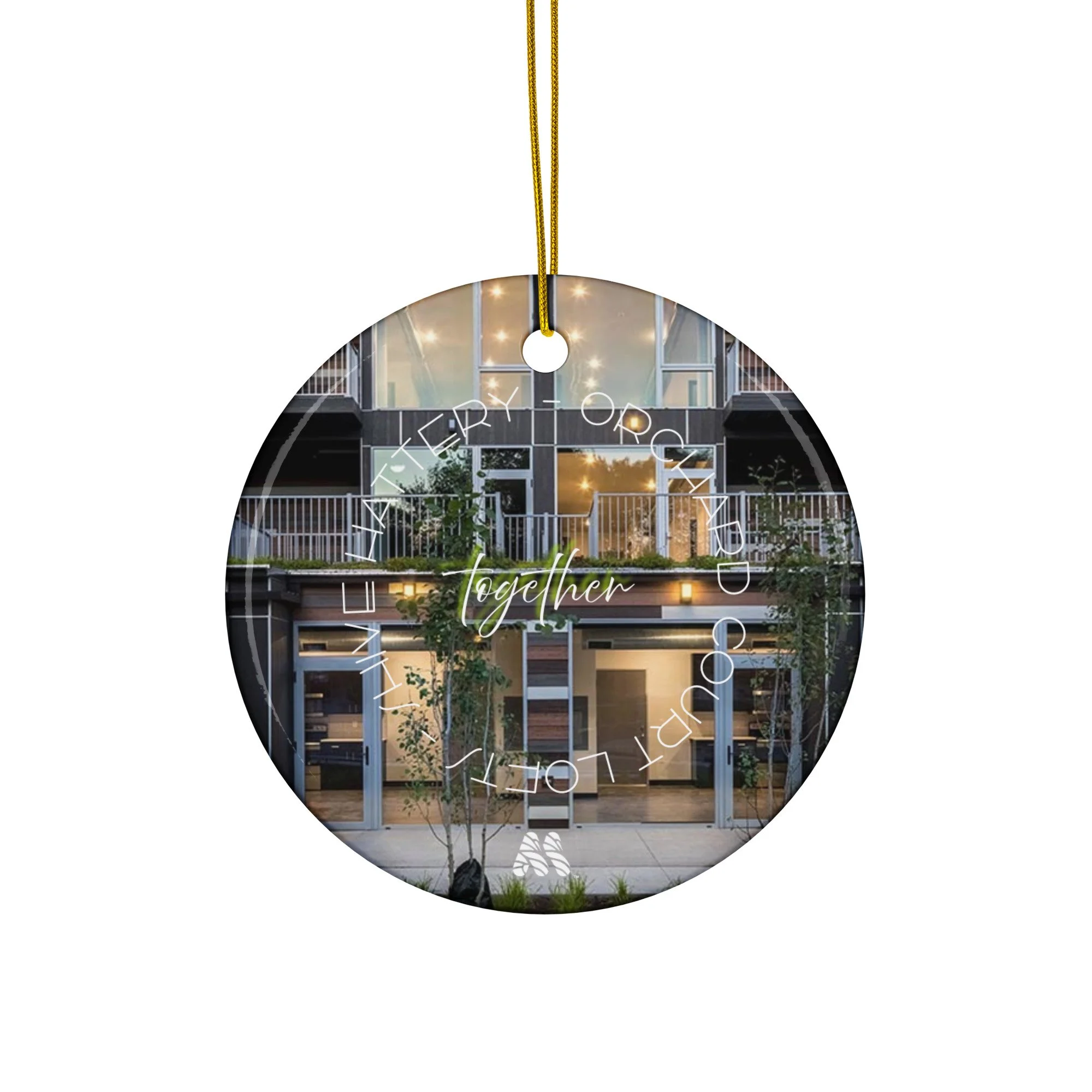 Ceramic Ornament - Circle - From the Together Collection by Shive-Hattery & the Kate Shu Collective