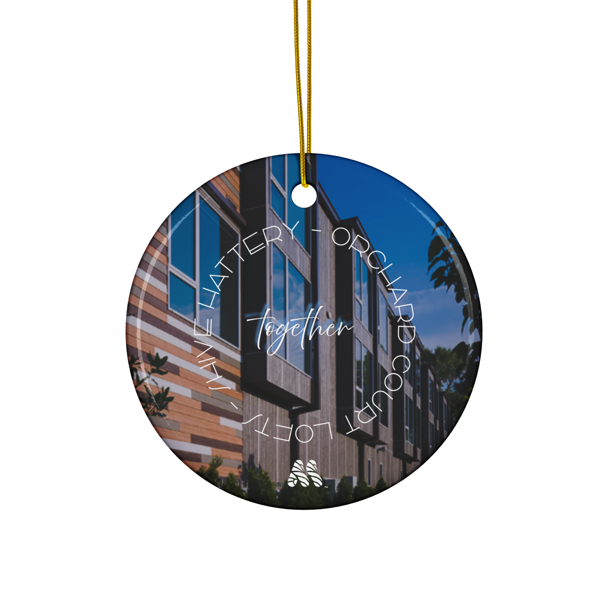 Ceramic Ornament - Circle - From the Together Collection by Shive-Hattery & the Kate Shu Collective