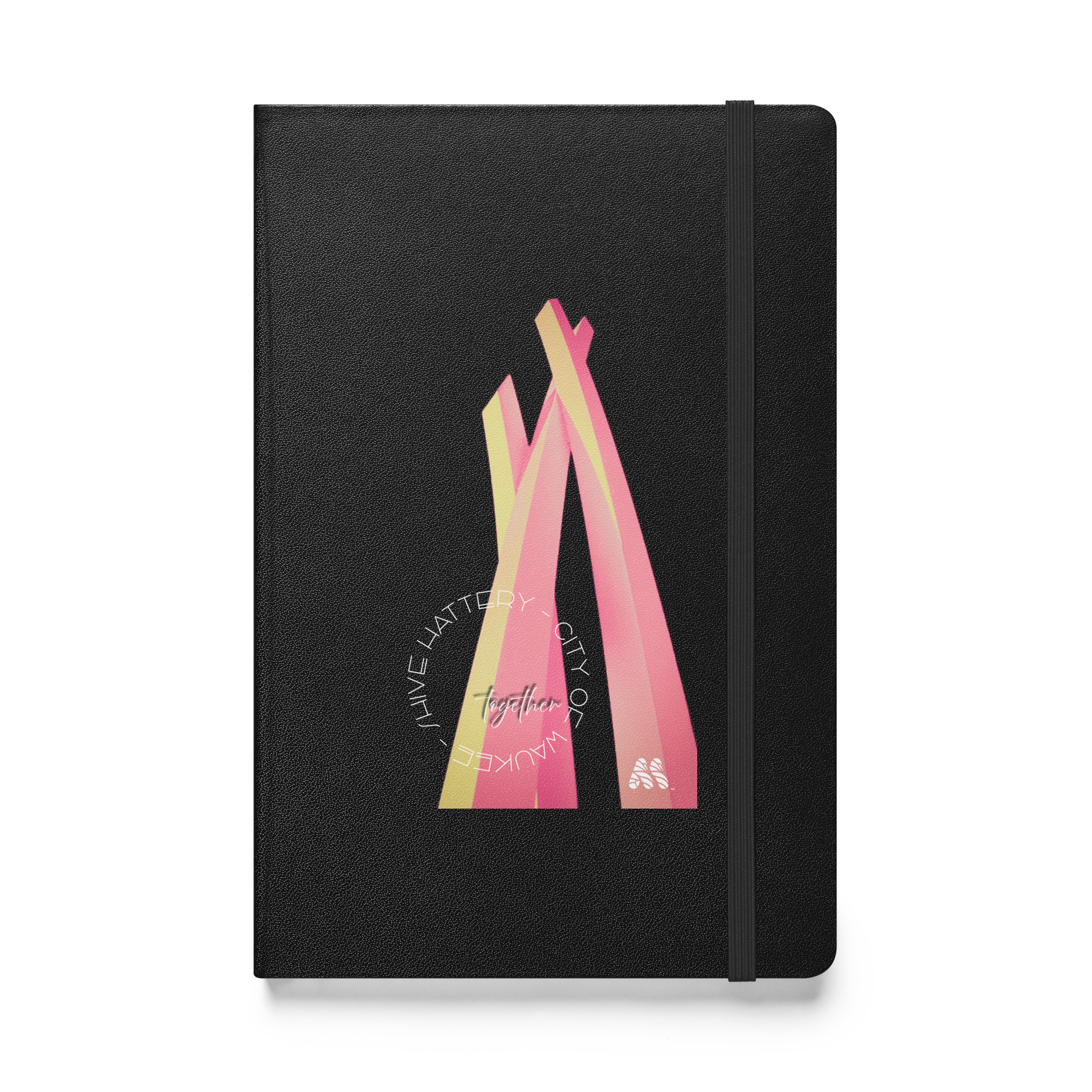 Hardcover Bound Journal Notebook - 7 Colors, Lined, Interior Back Pocket - From the Together Collection by Shive-Hattery & the Kate Shu Collective