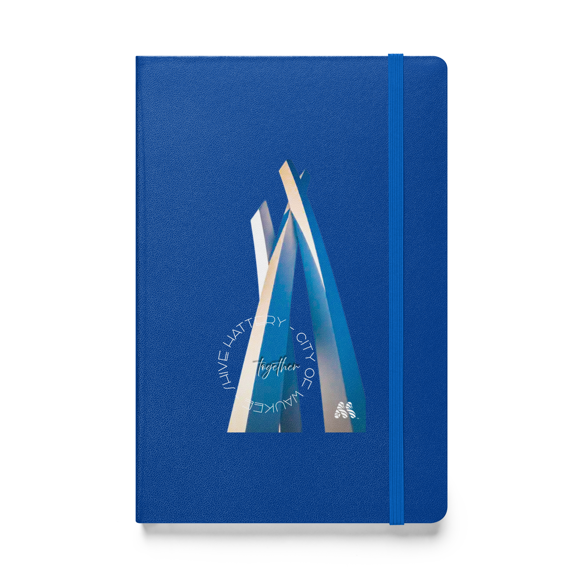 Hardcover Bound Journal Notebook - 7 Colors, Lined, Interior Back Pocket - From the Together Collection by Shive-Hattery & the Kate Shu Collective