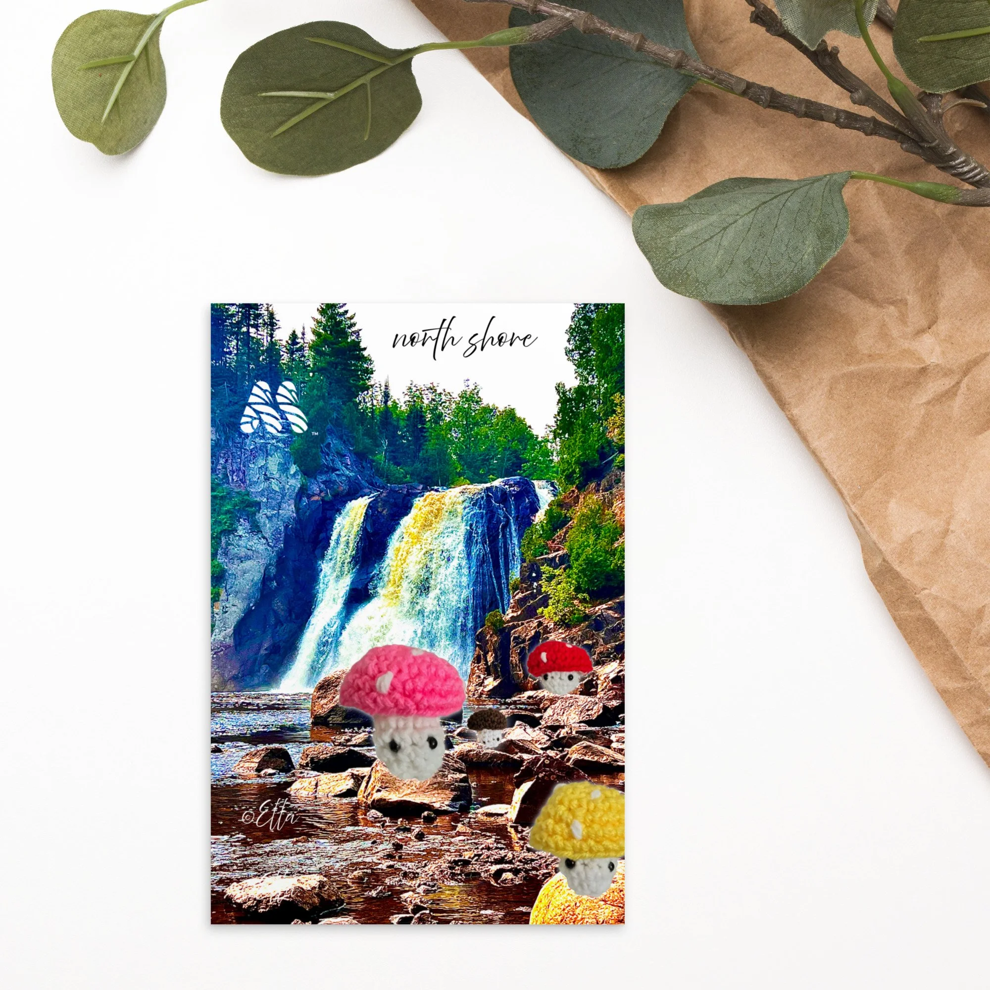 Standard Postcard - 4x6 with Envelope - Family Vacation - North Shore from the Creative Kids Collection by Ella & the Kate Shu Collective