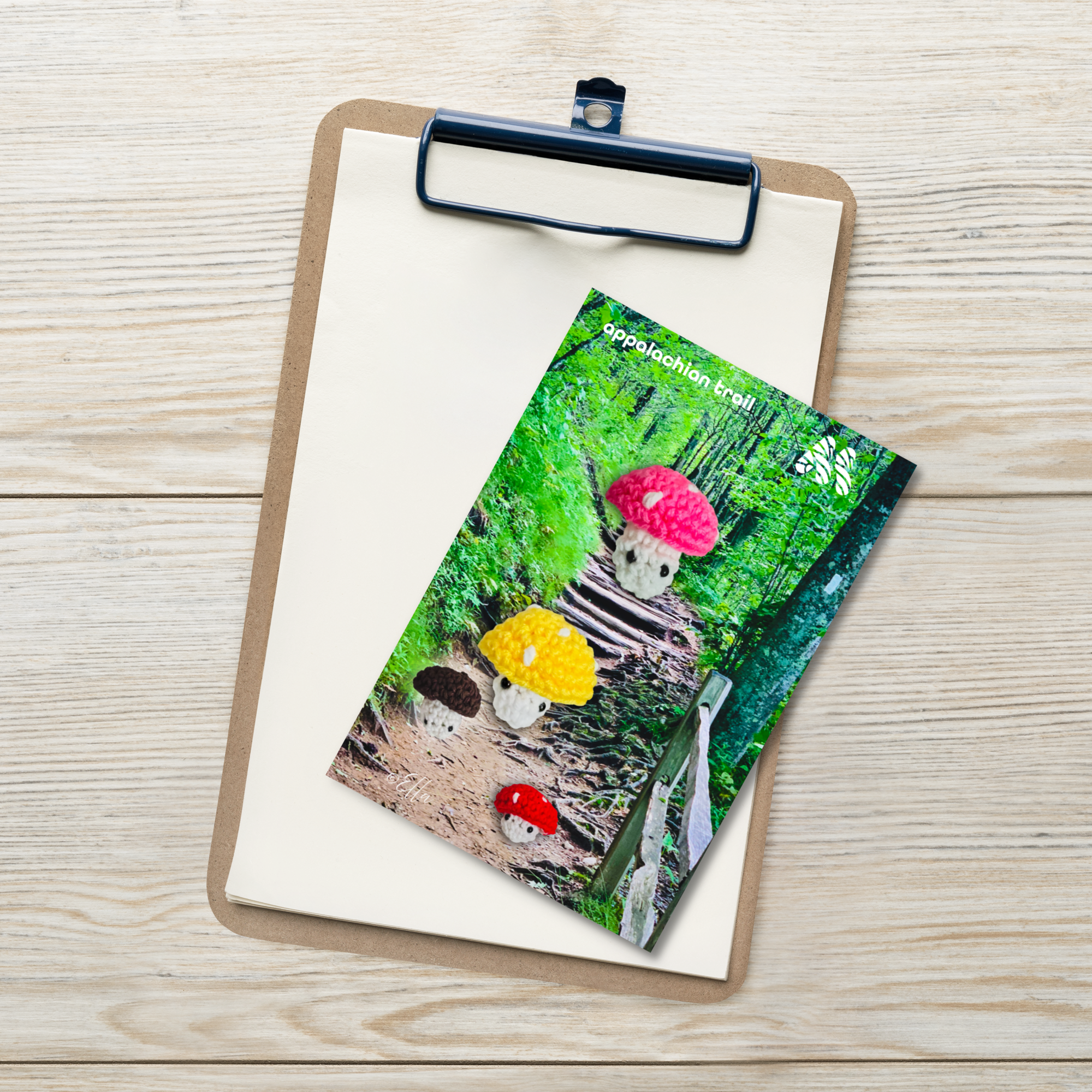 Standard Postcard - 4x6 with Envelope - Family Vacation - Appalachian Trail from the Creative Kids Collection by Ella & the Kate Shu Collective