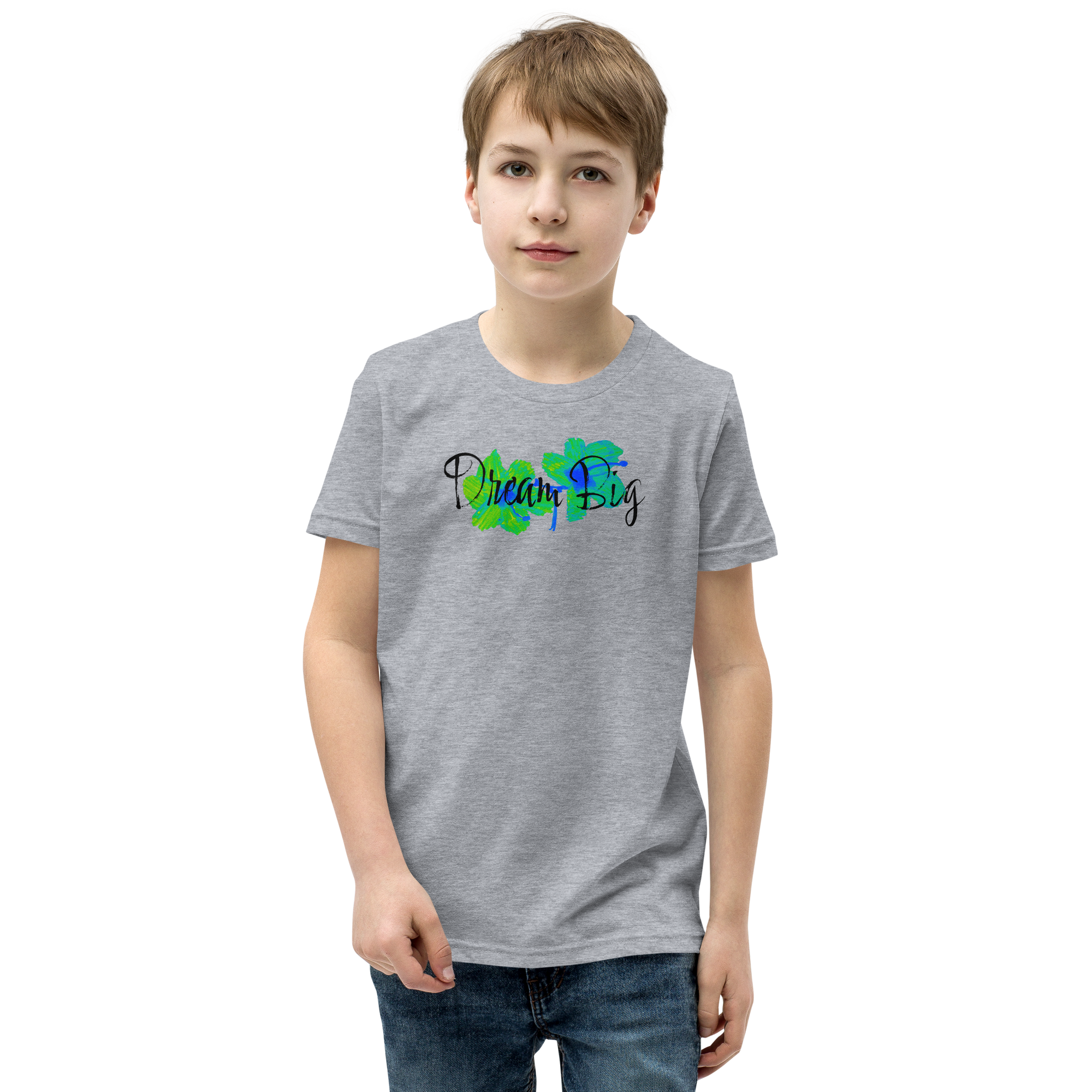 Youth Short Sleeve T-Shirt - 8 Colors - Dream Big from the Creative Kids Collection by Nora Ray & the Kate Shu Collective