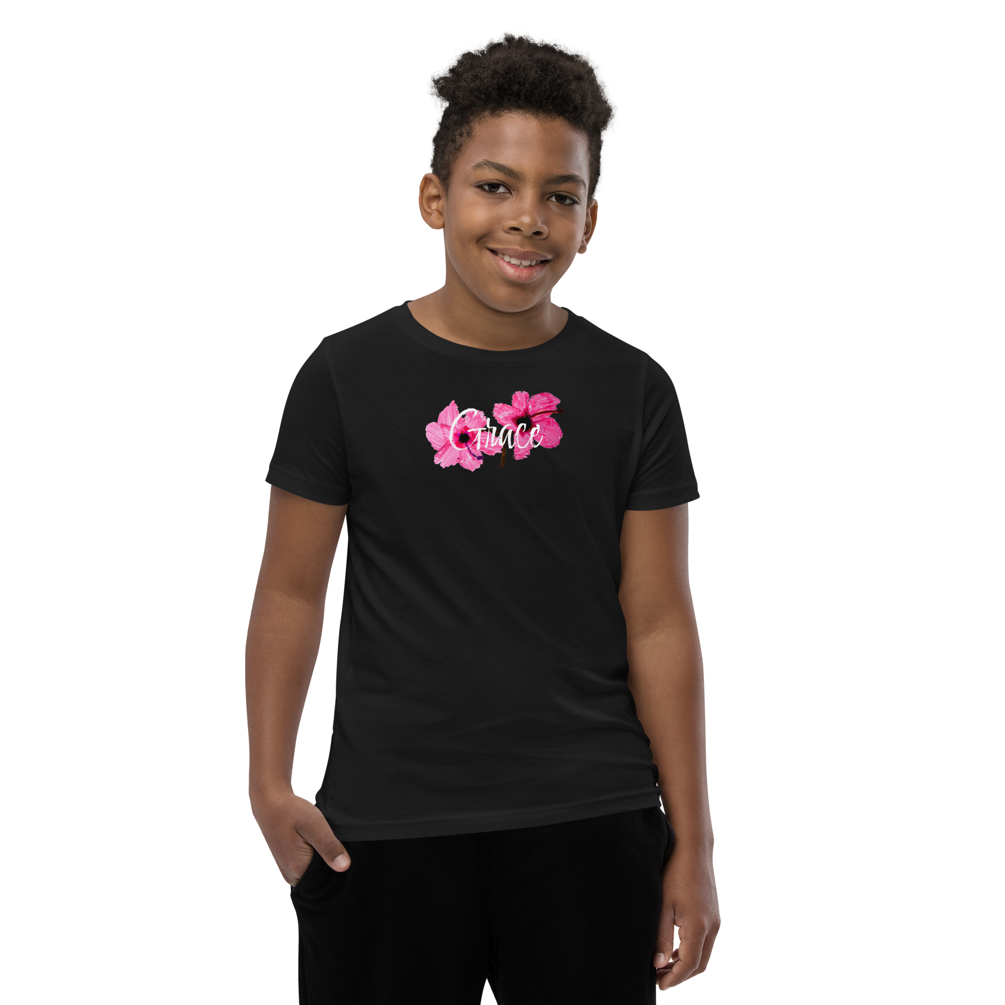 Youth Short Sleeve T-Shirt - 8 Colors - Grace from the Creative Kids Collection by Nora Ray & the Kate Shu Collective