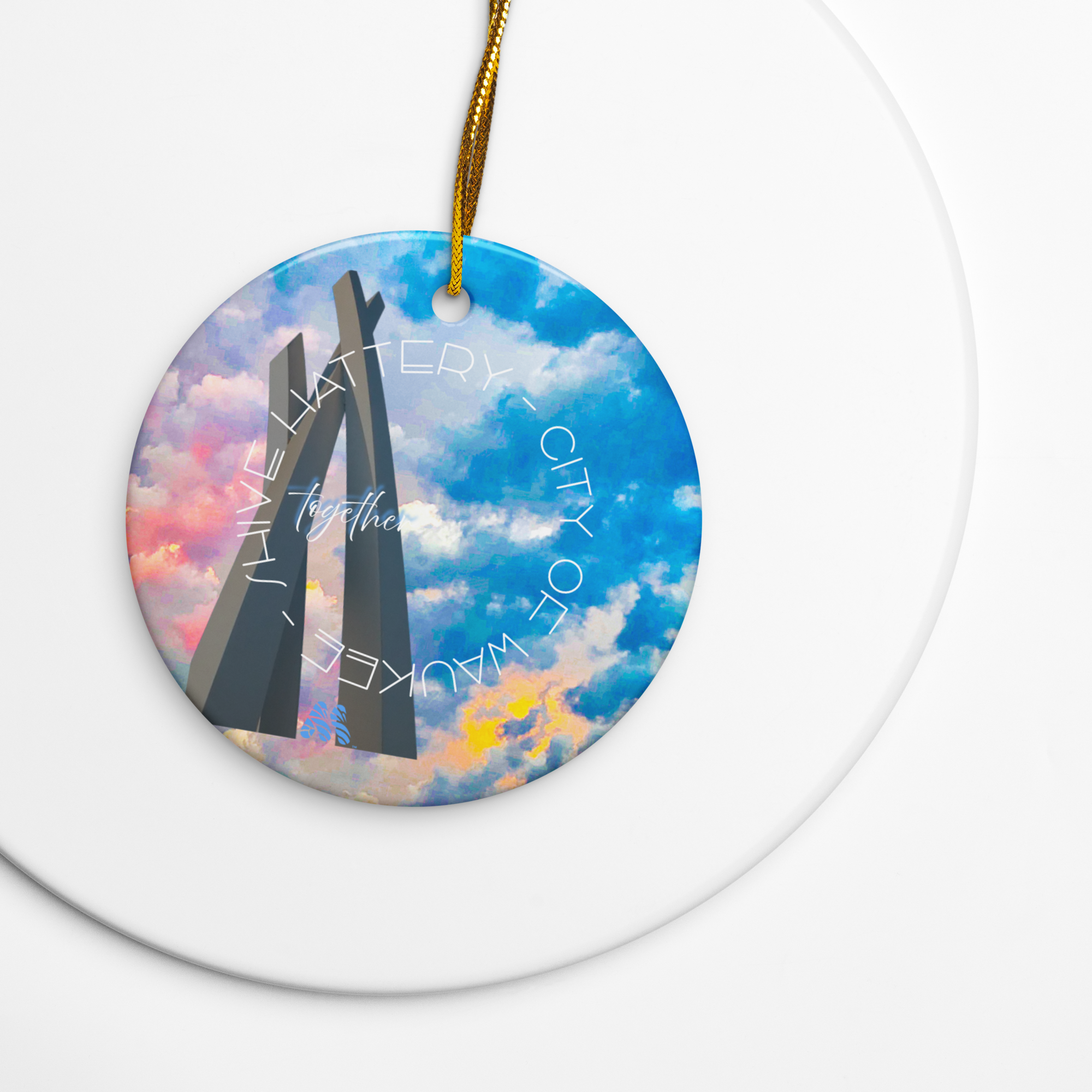 Shive-Hattery Architecture + Engineering | City of Waukee - The Key to Good Living Ceramic Ornament