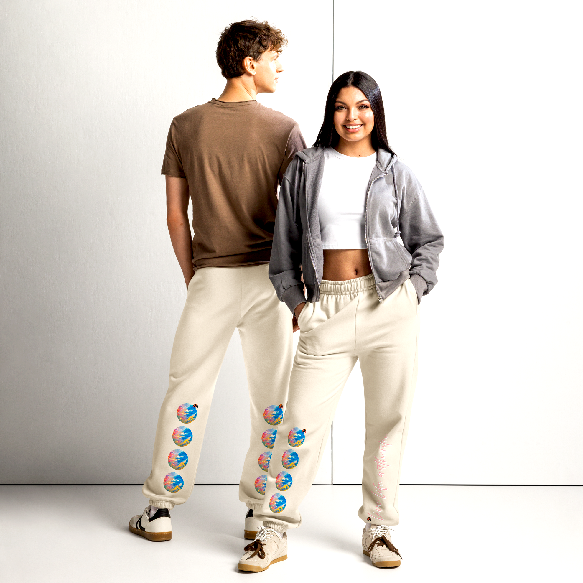 Heavyweight Sweatpants - 5 Colors - Authentic You: Pinky Swear by Jill Kobliska (Original Photo by Paul Rudy) & the Kate Shu Collective