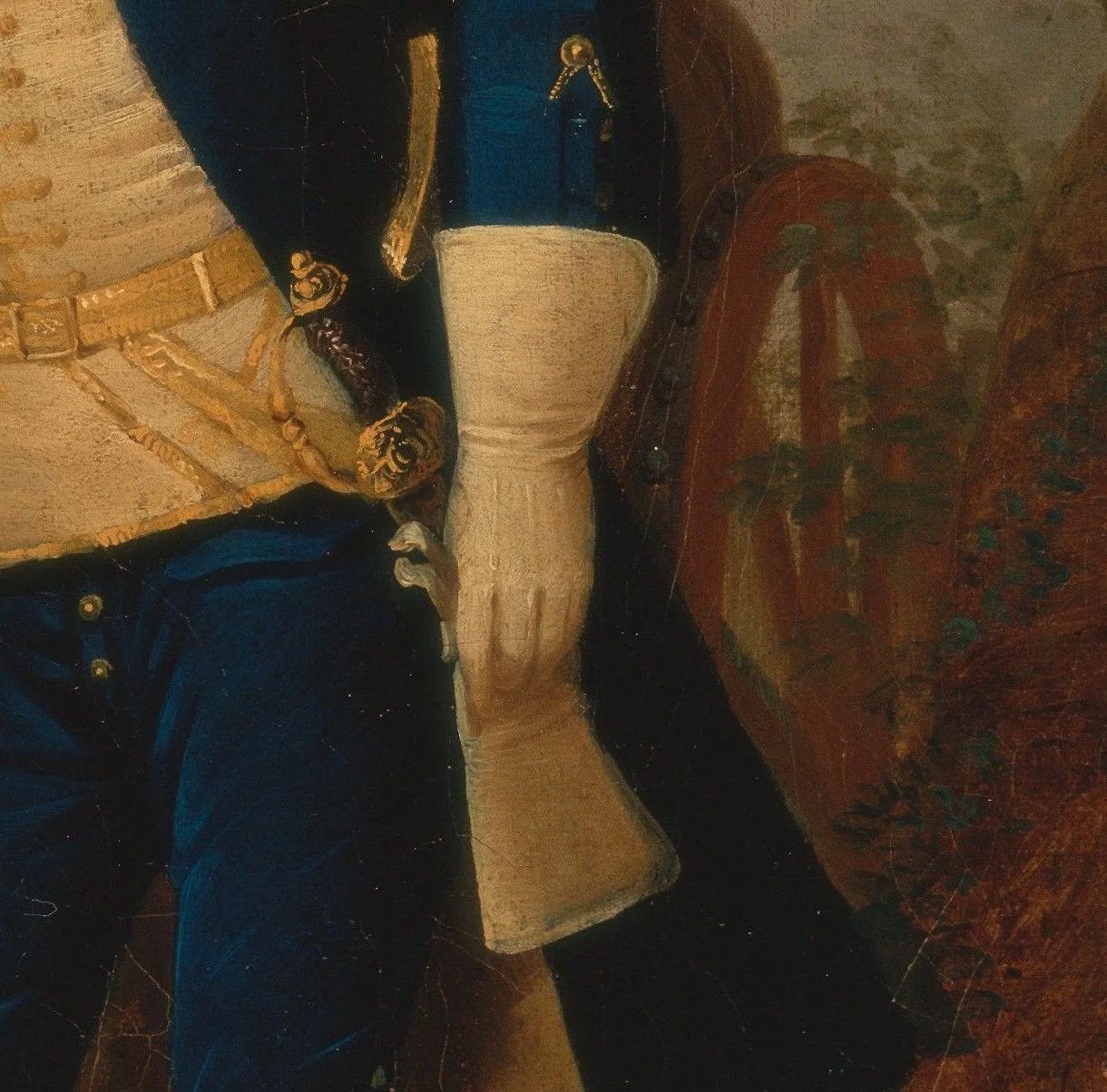 Detail of a portrait by Arthur Devis