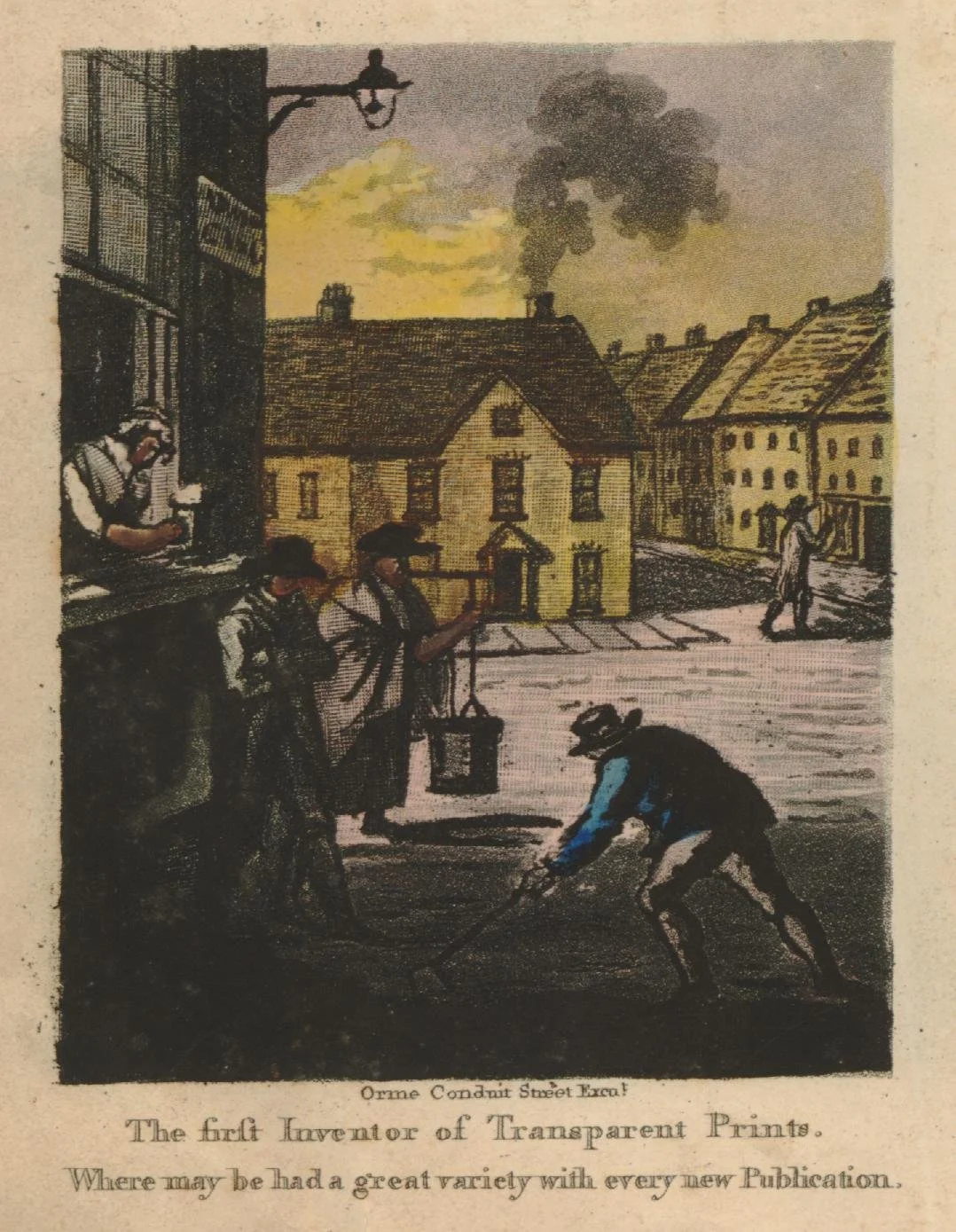 The first inventor of transparent prints