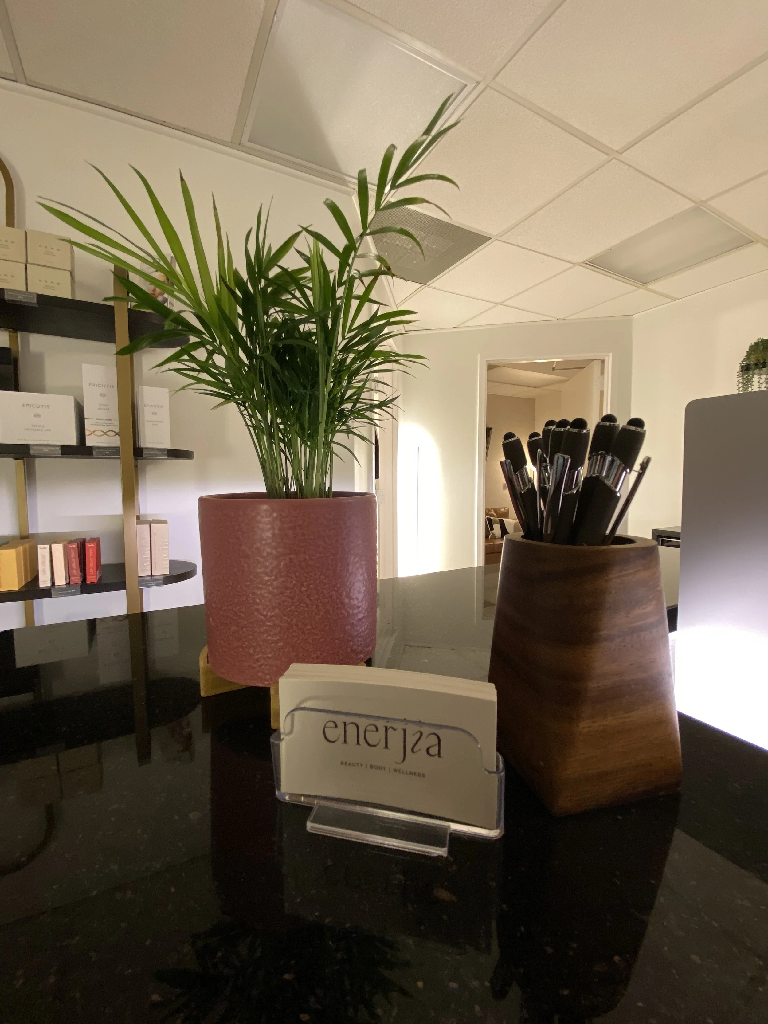 Enerjia Wellness, Luxury Med Spa, Advanced Skincare, Hot Yoga Studio, HydraFacial & Preime DermaFacial, Cold Plunge Therapy, Infrared Sauna, Microneedling & Chemical Peels, Dermaplaning, Epicutis, Facile, XO MD, Qi Beauty Method, Spray tan, Hot Yoga