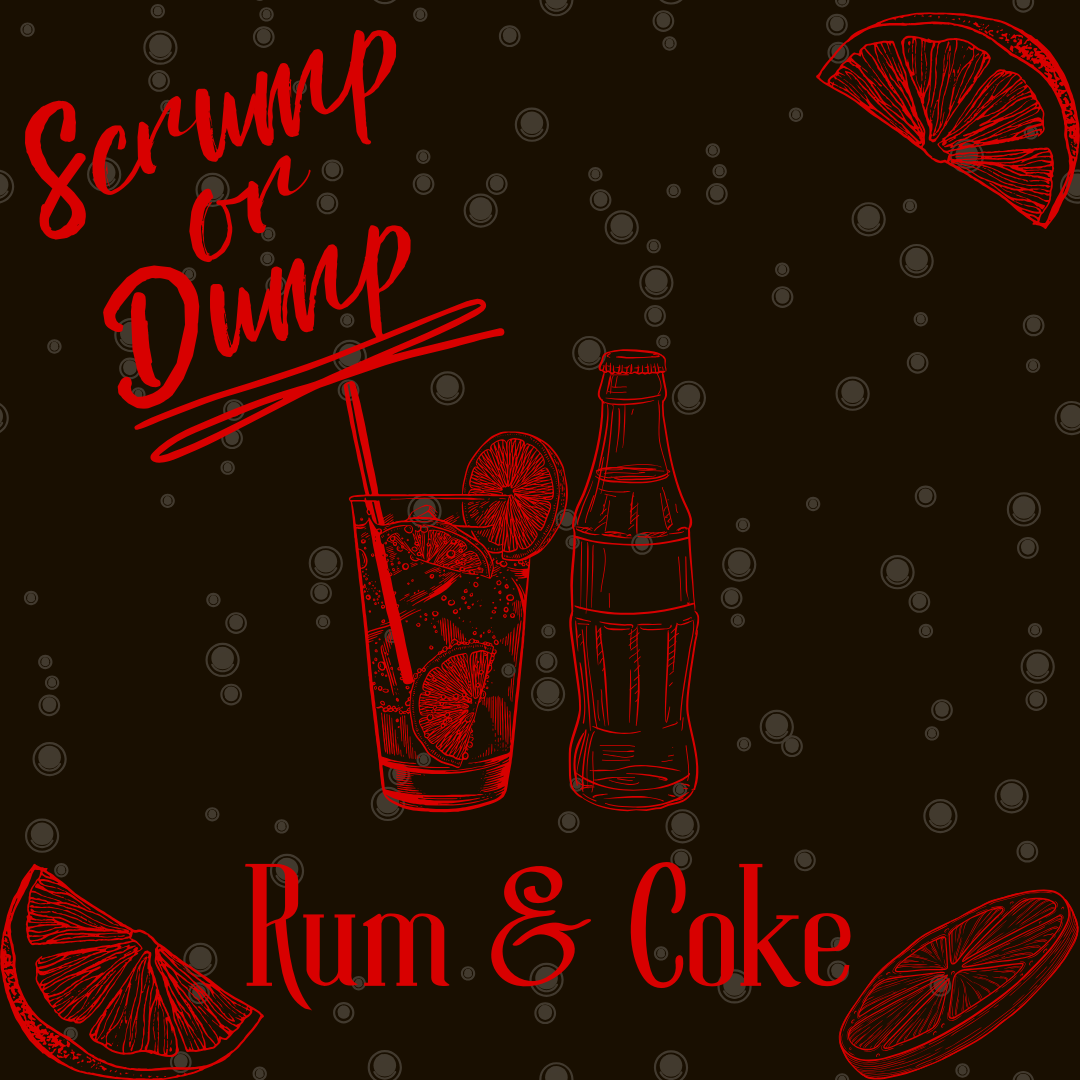 2 oz of Rum, 4-6 oz of Coca-Cola, Garnish: Lime or Lemon Wedge