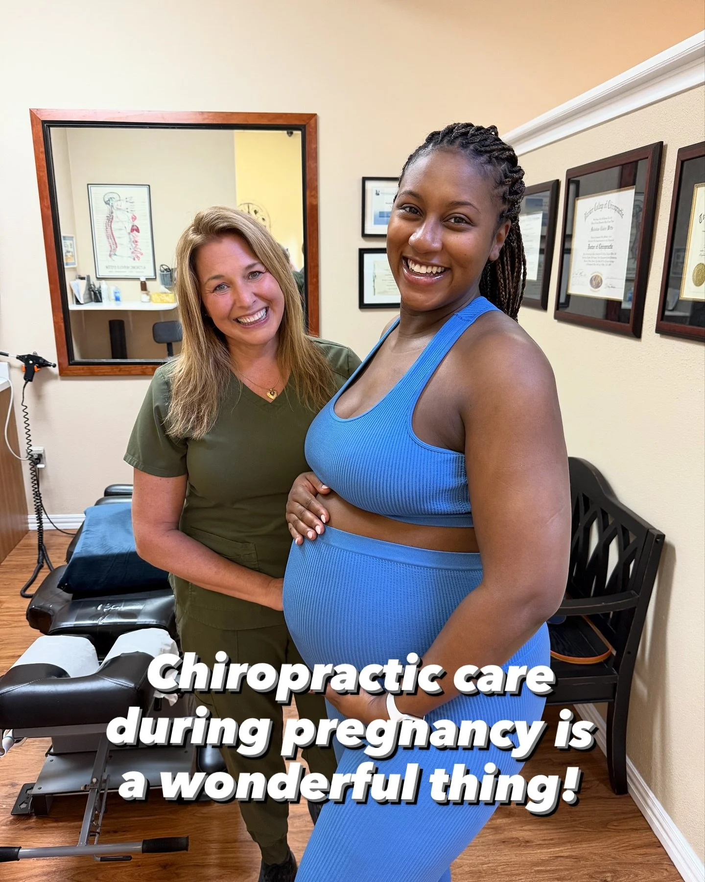 A couple of days until we get to hold this little guy!! We are always so honored to be trusted during your pregnancies. #chiropracticpregnancy