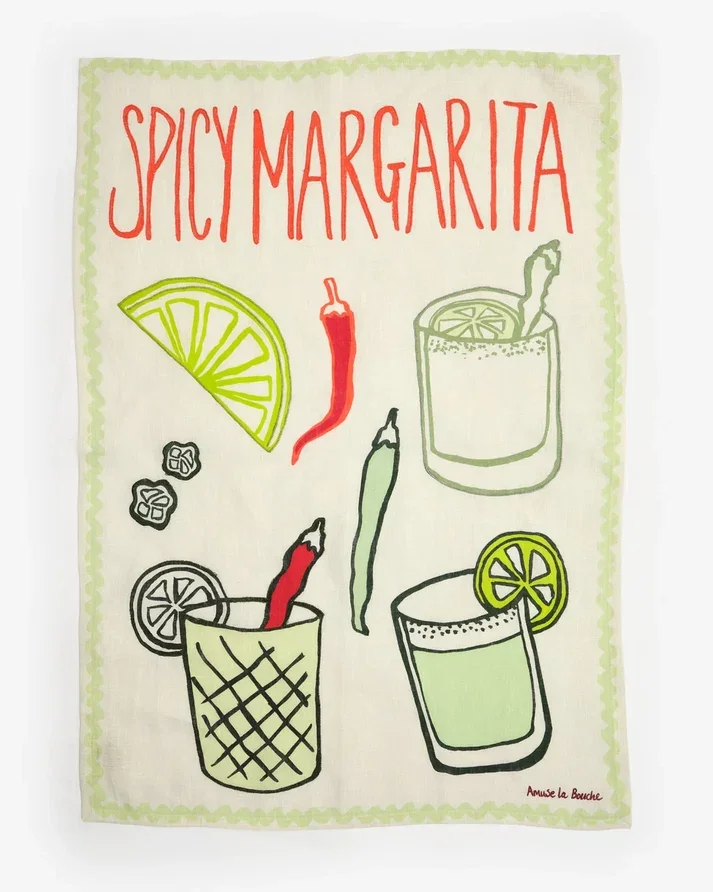 Spicy Margarita Tea Towel Amuse la Bouche