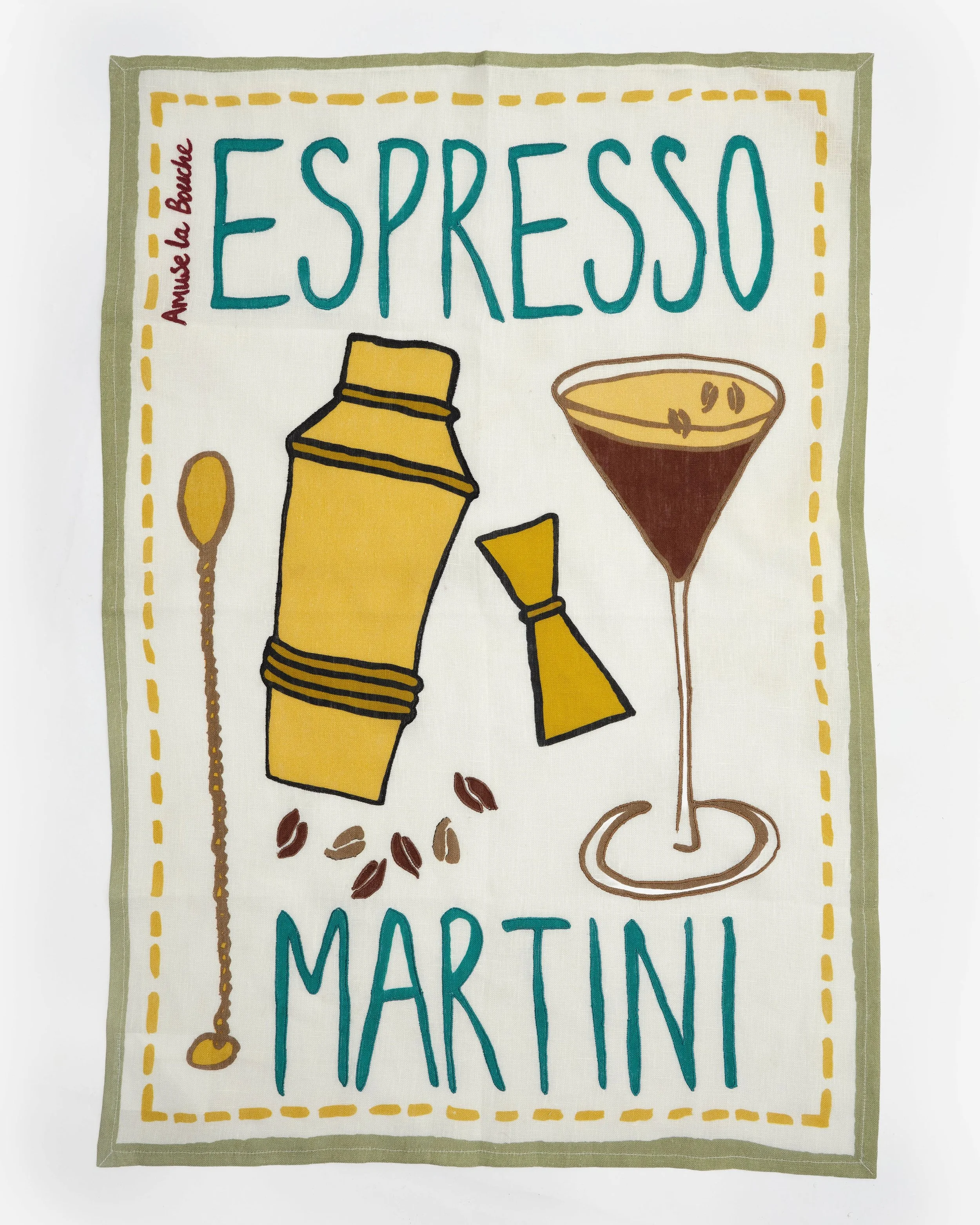 Espresso Martini Tea Towel Amuse la Bouche