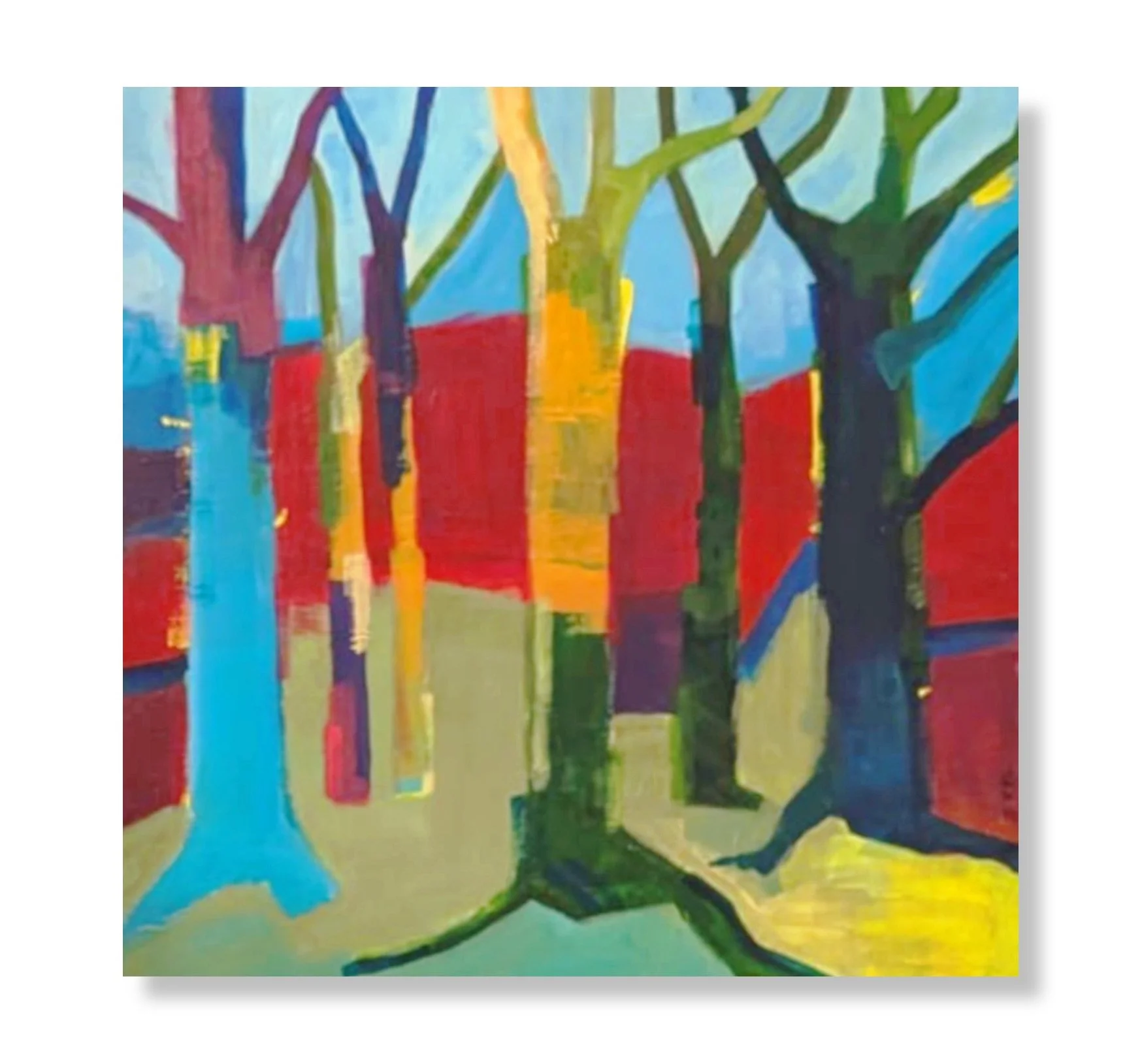 Ormeau Park
60 x 60 cm framed in high quality white oak
Acrylic on canvas