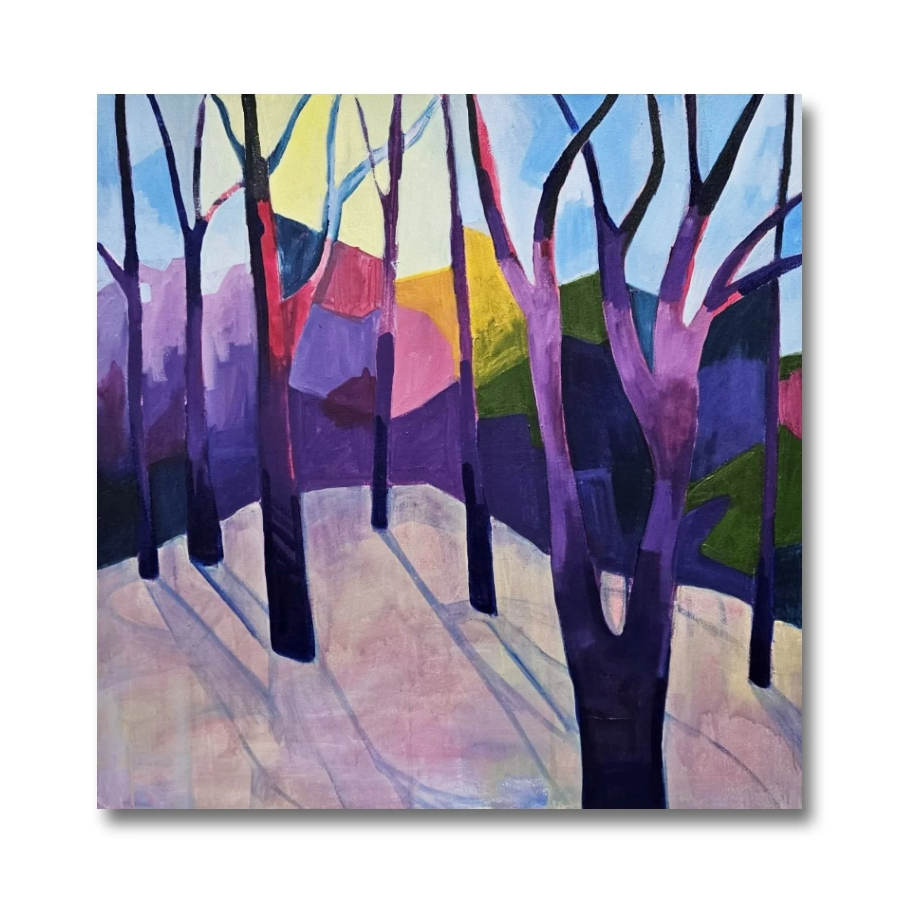 Winter Sun 
90 x 90 cm - Commission.