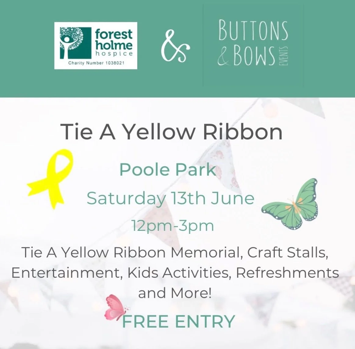 Tie a Yellow Ribbon in aid of Forest Holme Hospice