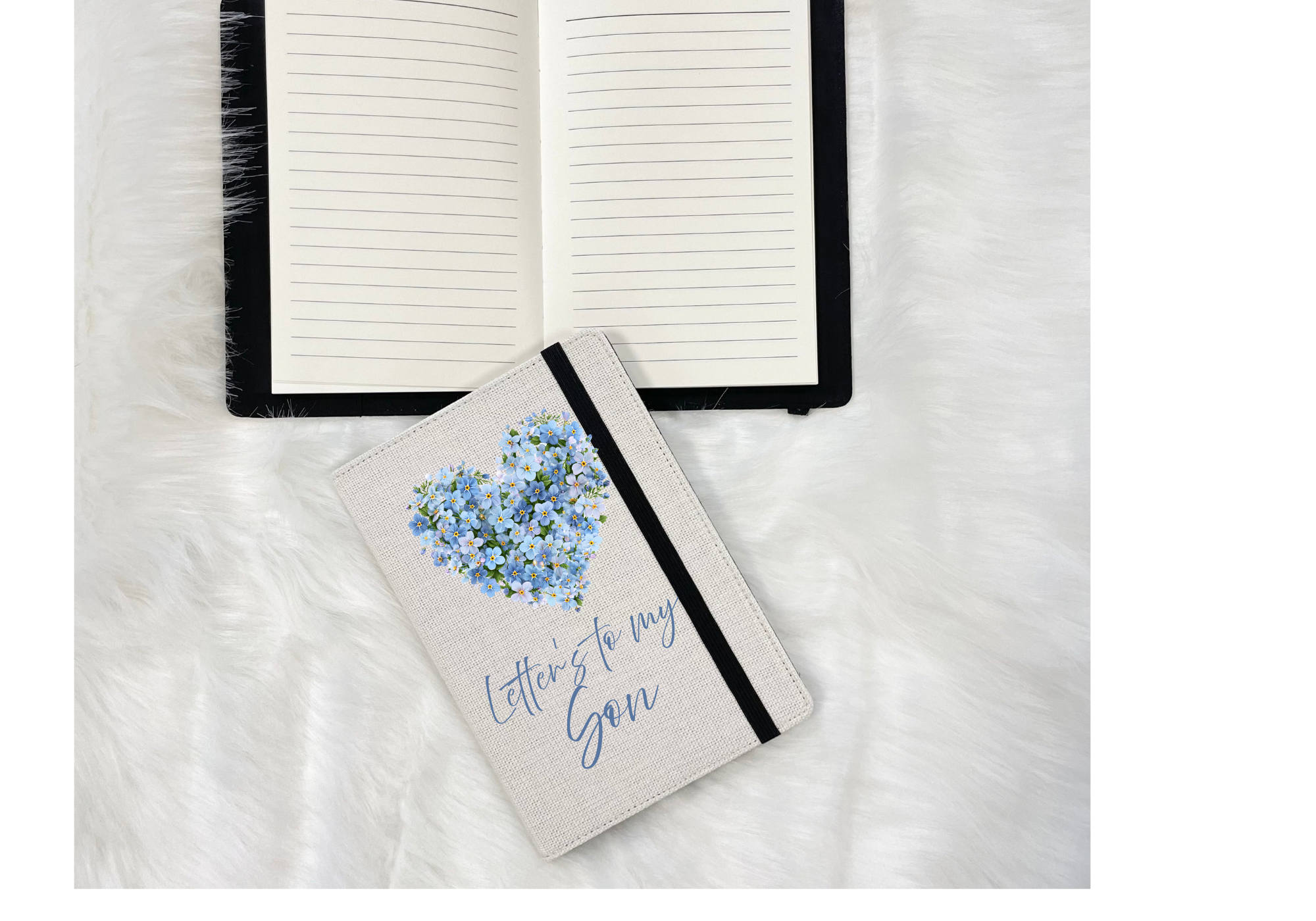 Personalised  A5 Linen Notebook,  Letters to My Daughter/Son/Mum A Range Of Designs To Choose From