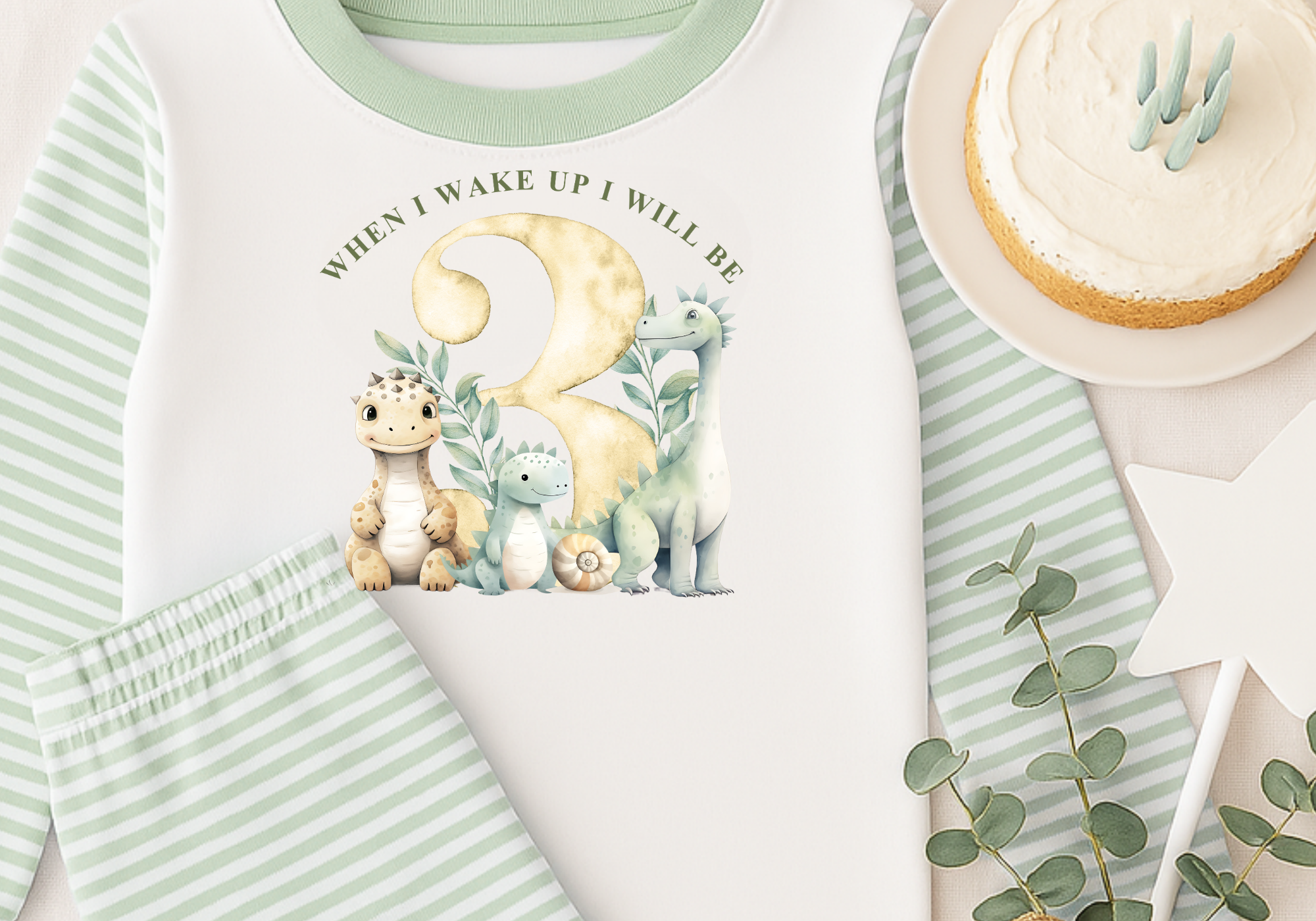 Personalised Pyjamas For Your Little Boys Birthday or A Gift for them Turning a new Age, When i Wake up I Will Be .